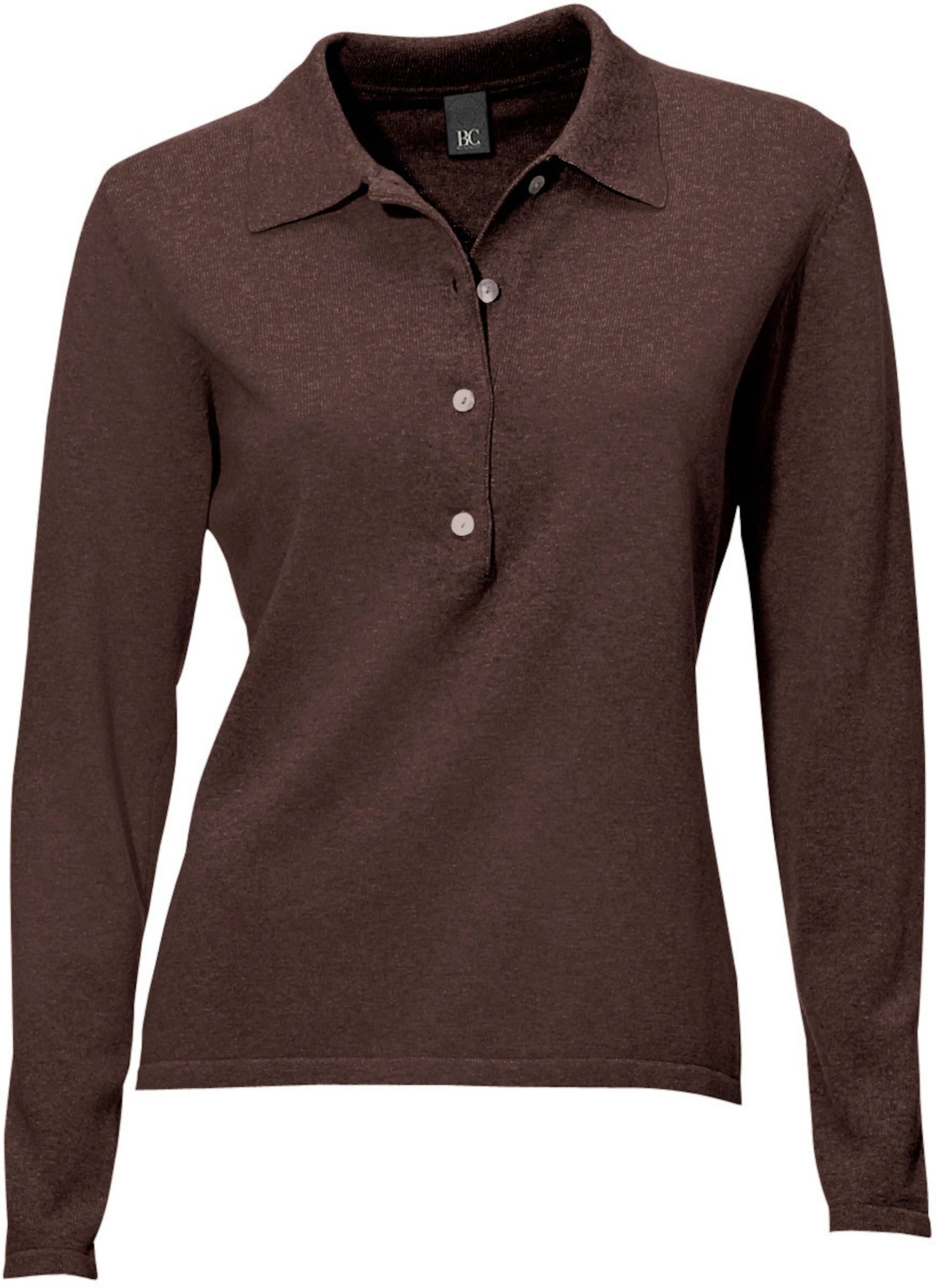 Polopullover in schokobraun von heine