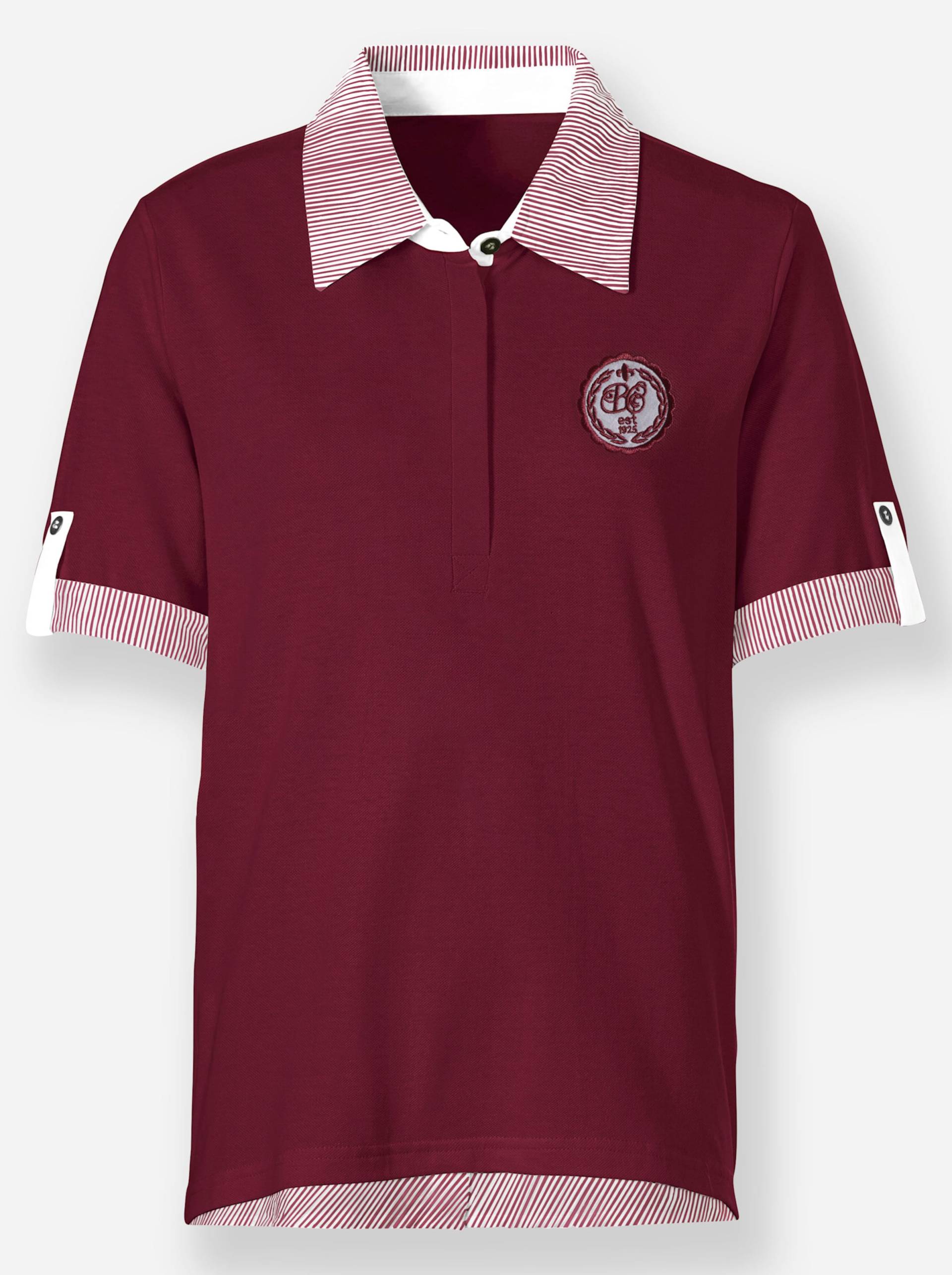 Poloshirt in bordeaux von heine