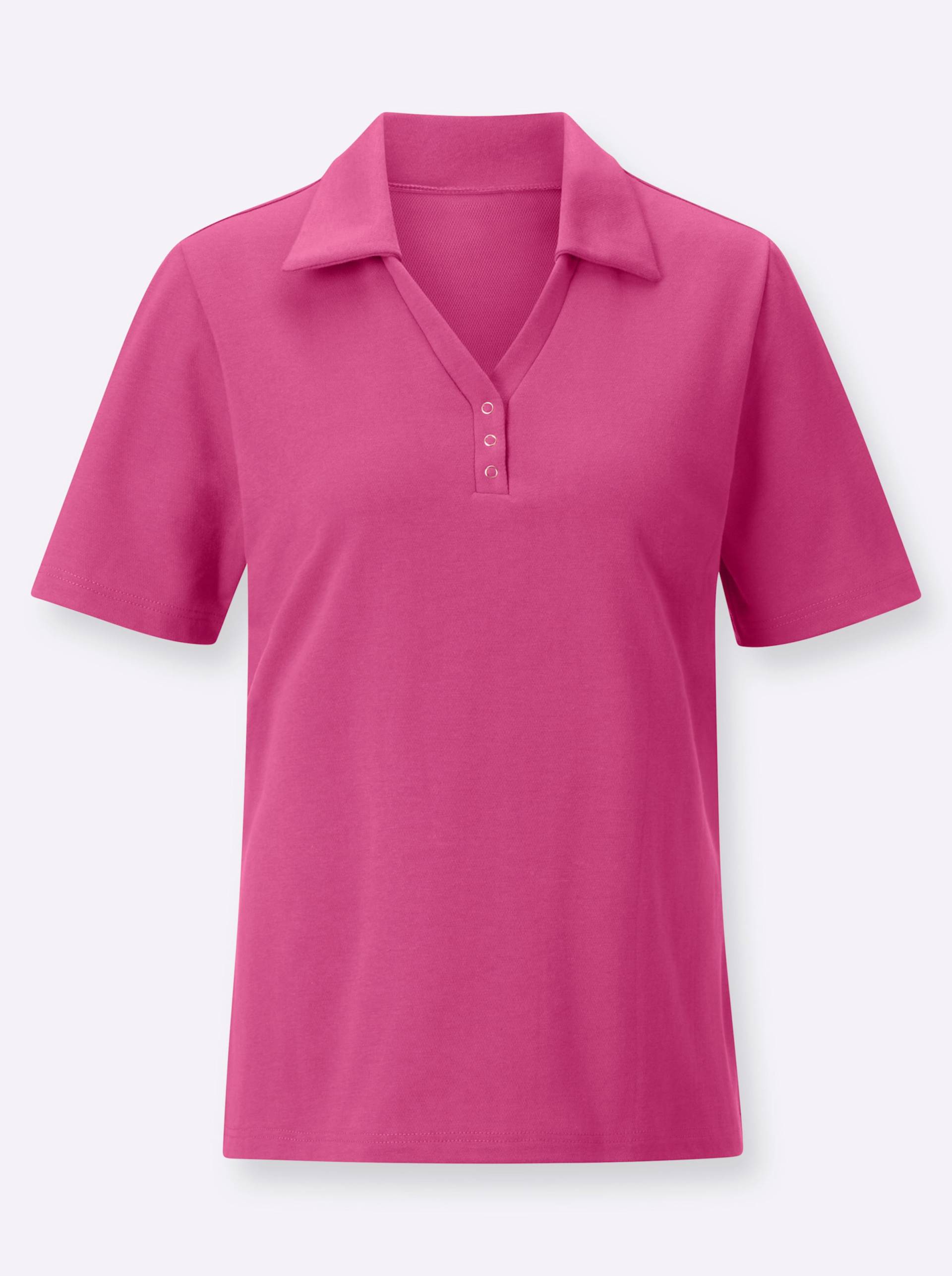 Poloshirt in fuchsia von heine