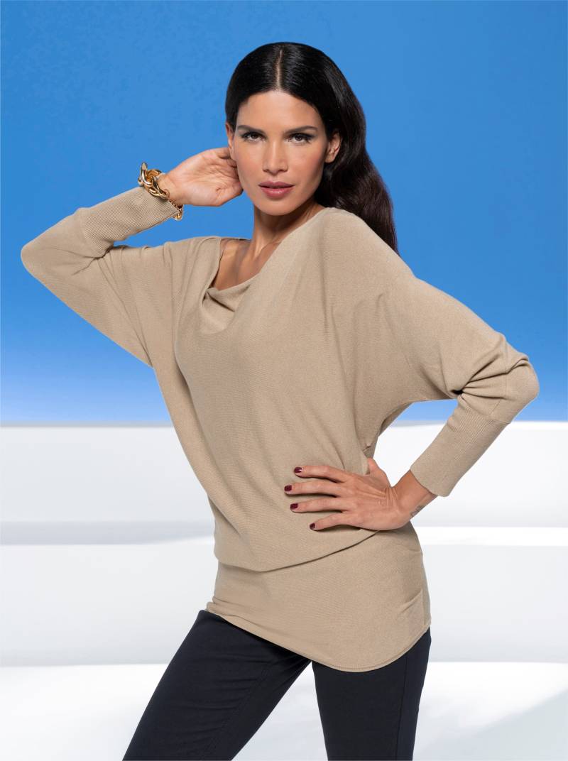 Pullover in beige von heine