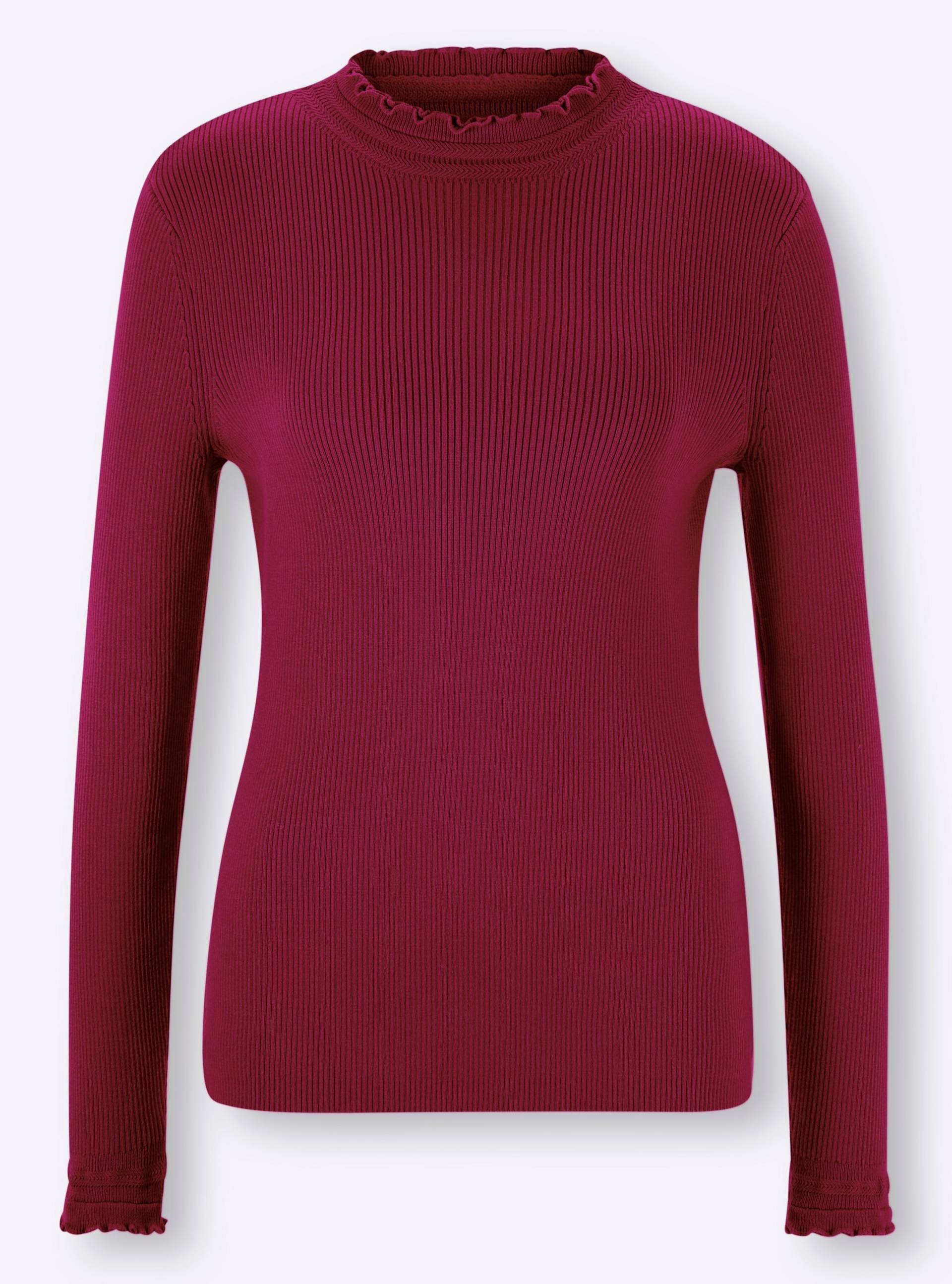 Pullover in bordeaux von heine