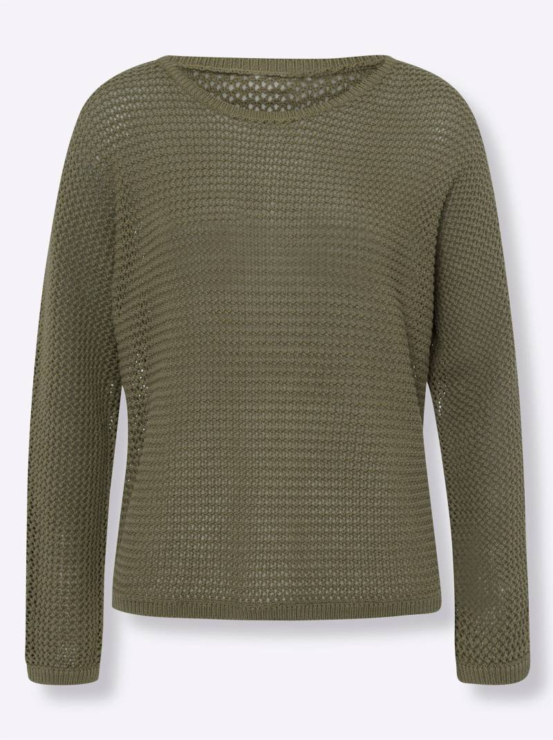 Pullover in khaki von heine