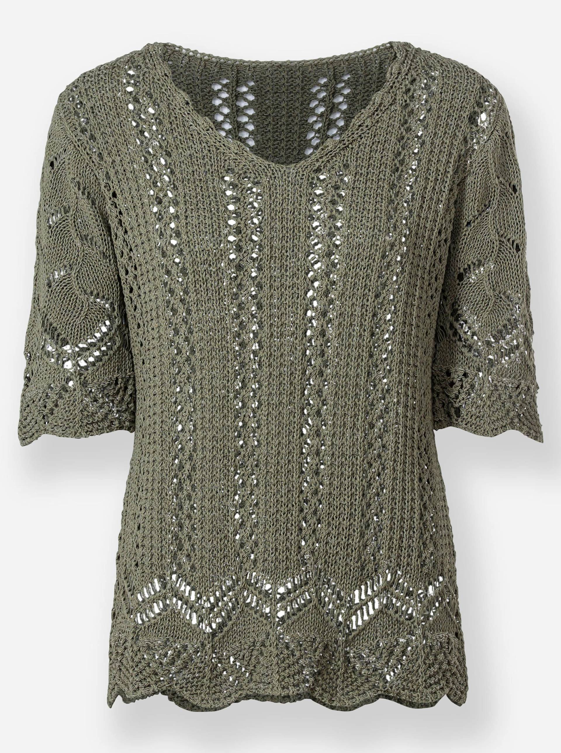 Pullover in khaki von heine