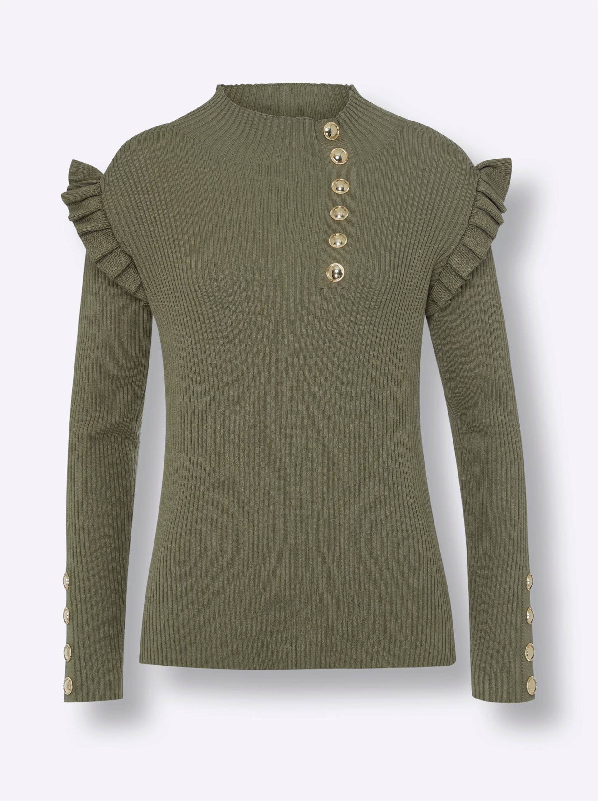 Pullover in khaki von heine