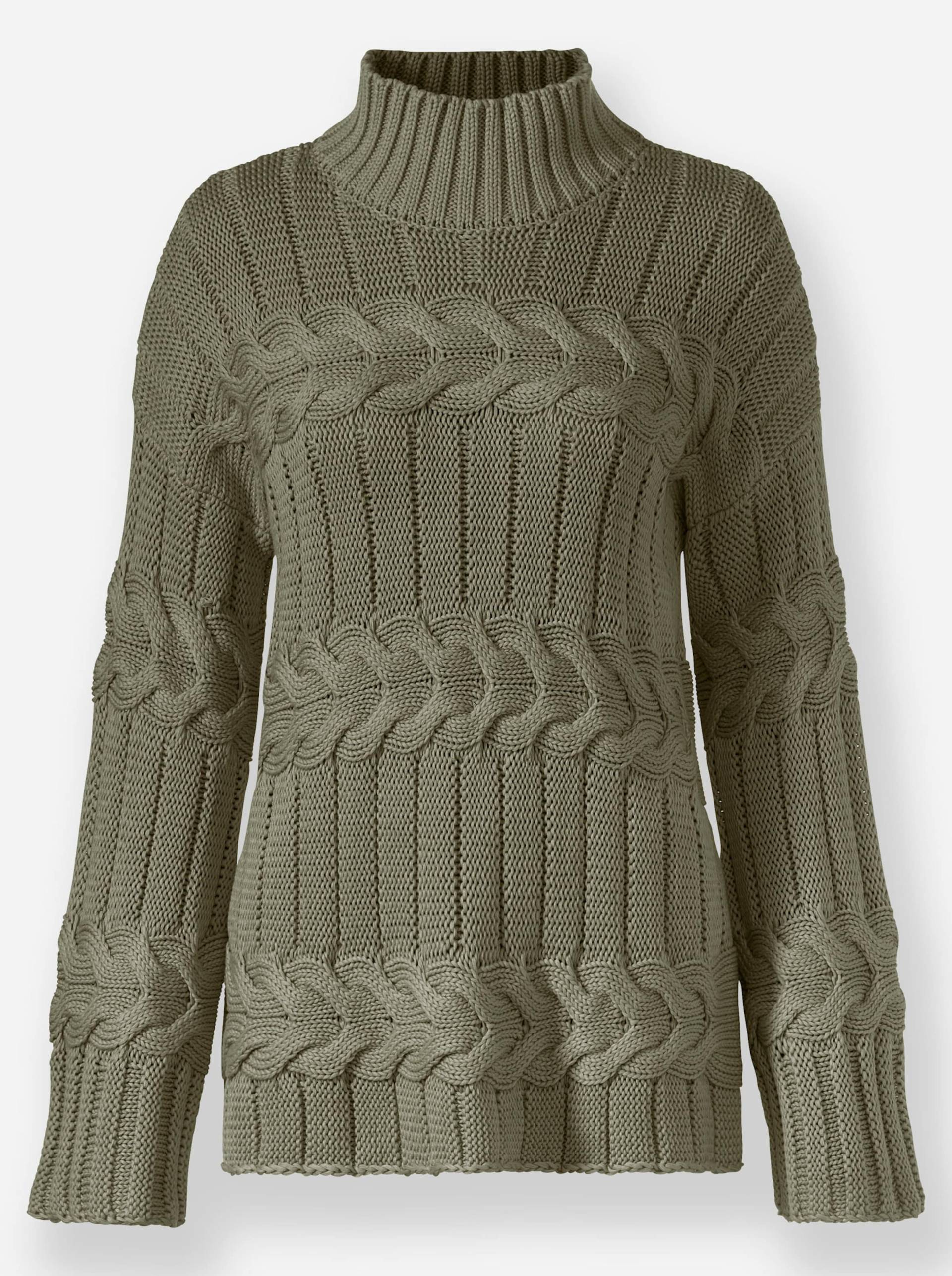 Pullover in khaki von heine