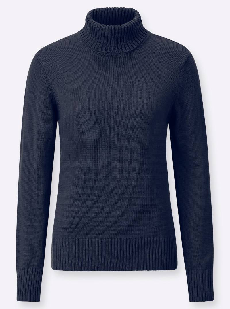 Rollkragenpullover in marine von heine