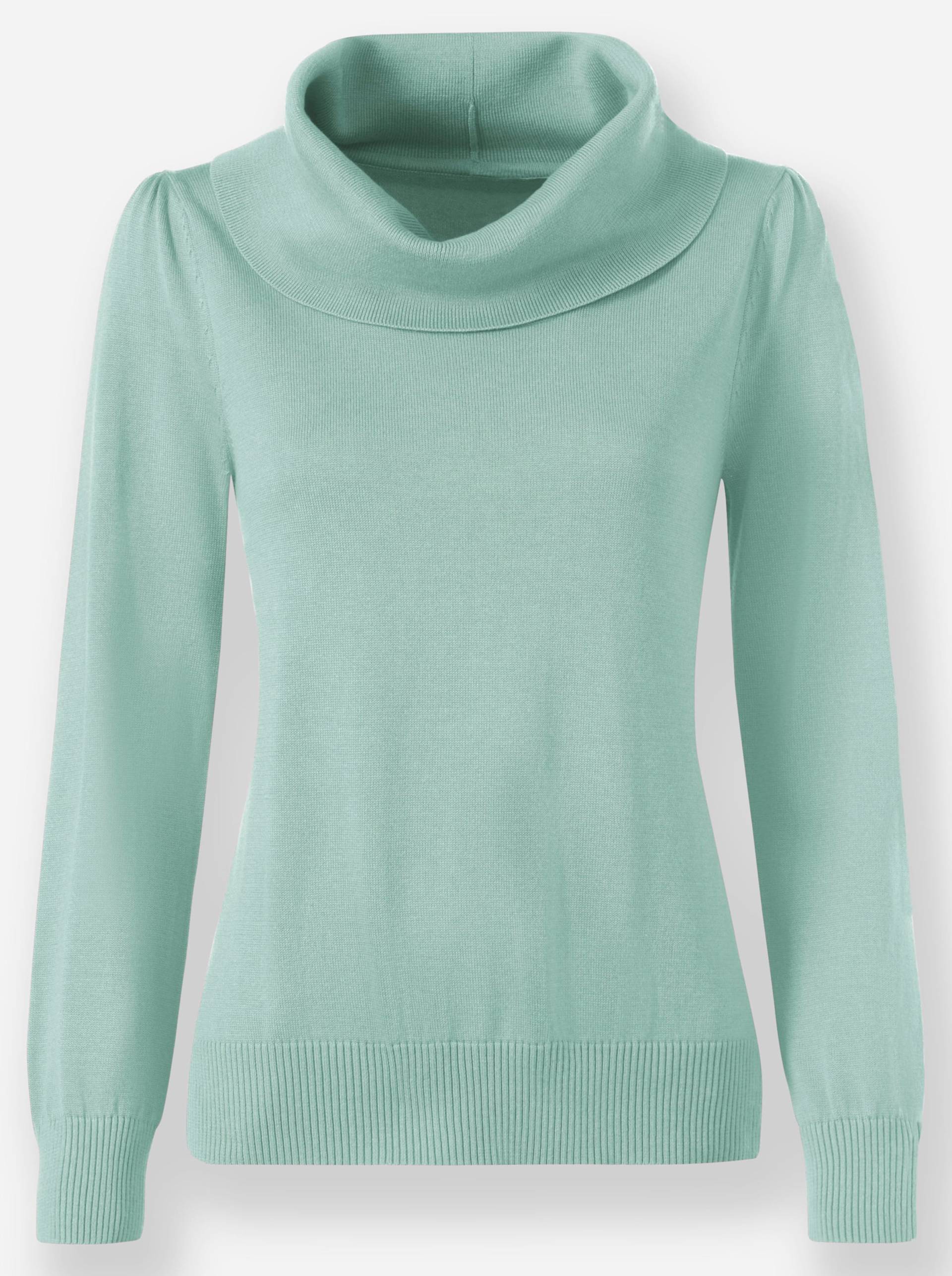 Wasserfallpullover in mint von heine