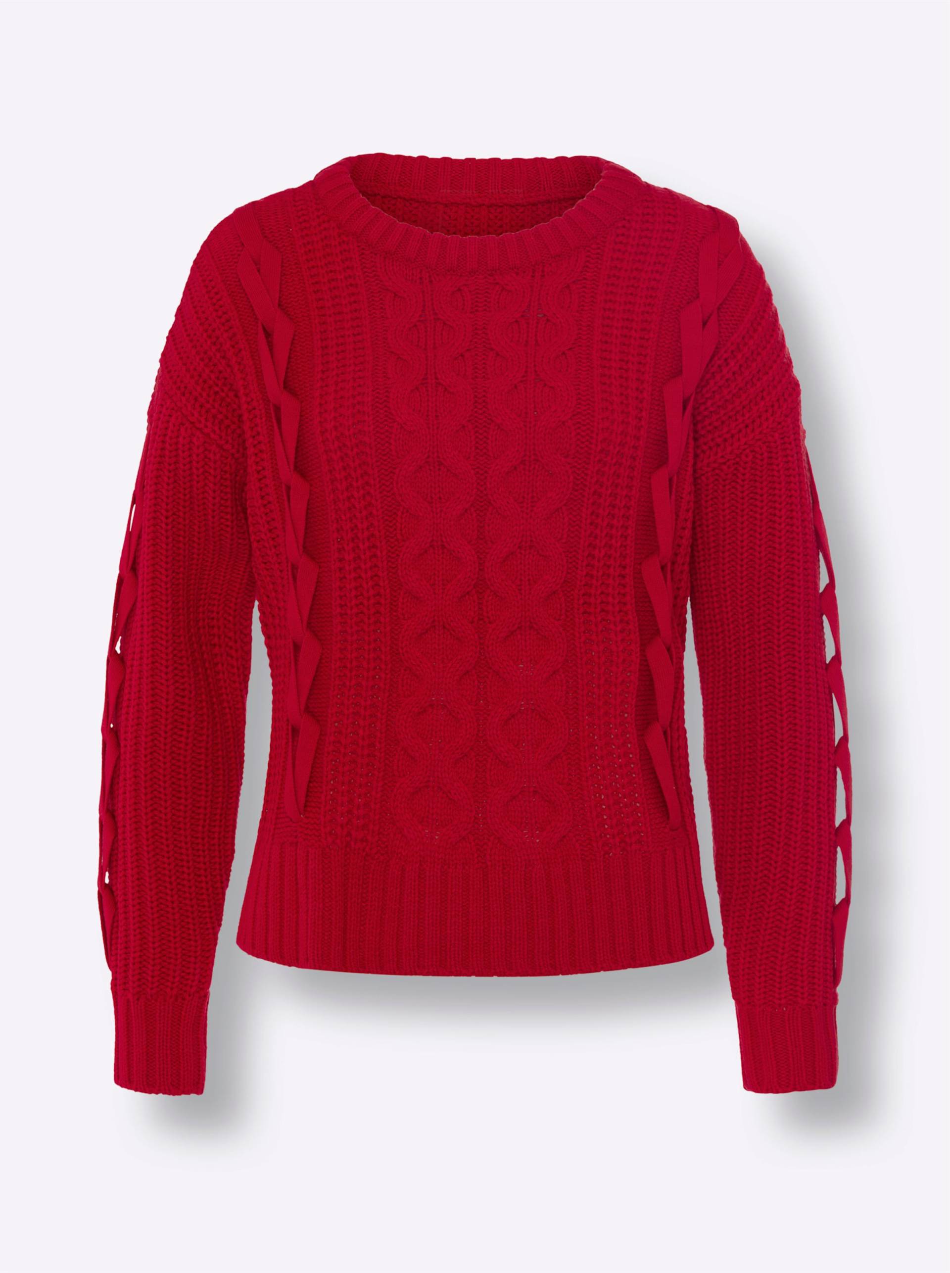 Pullover in rot von heine