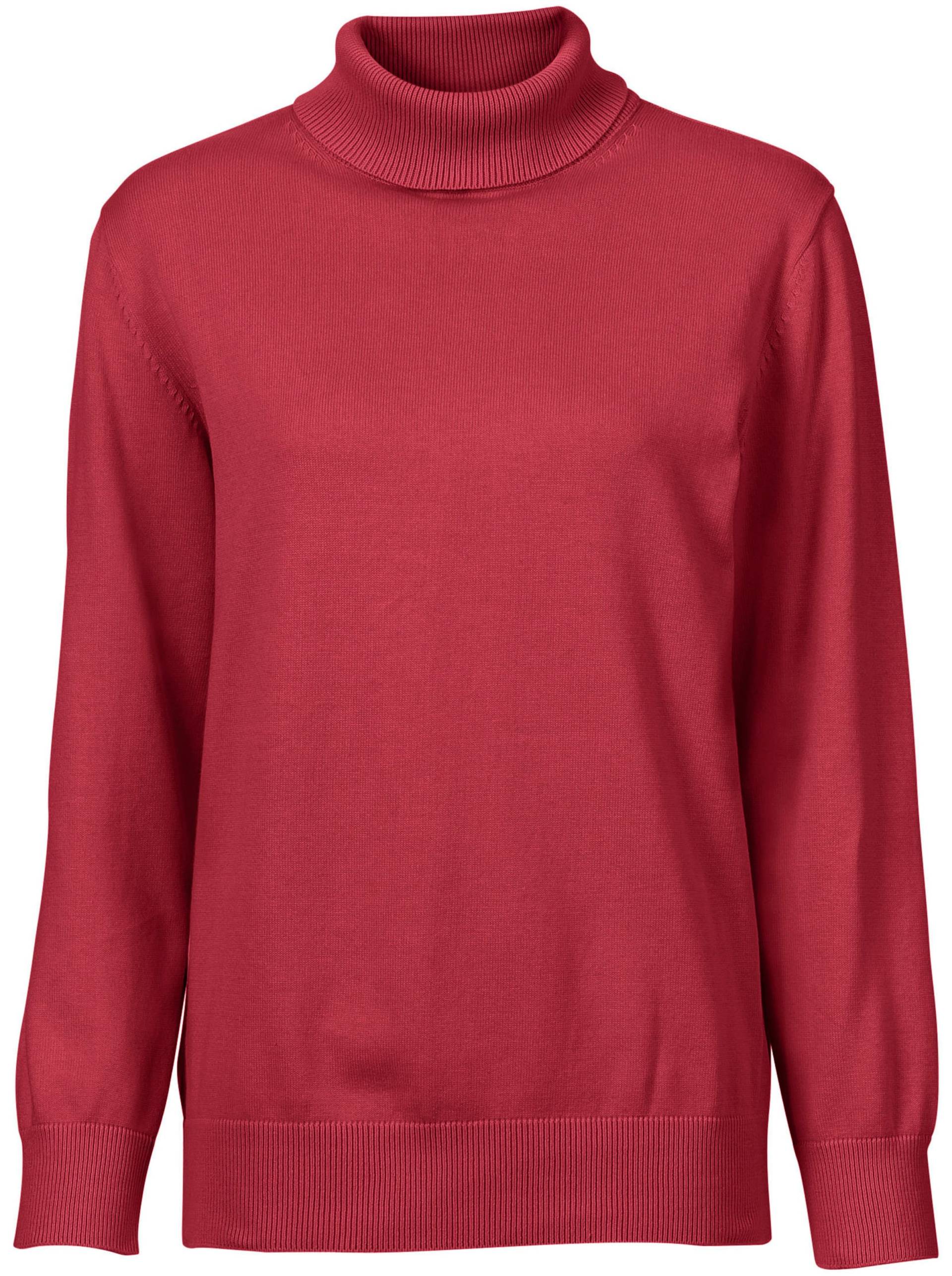 Rollkragenpullover in rot von heine