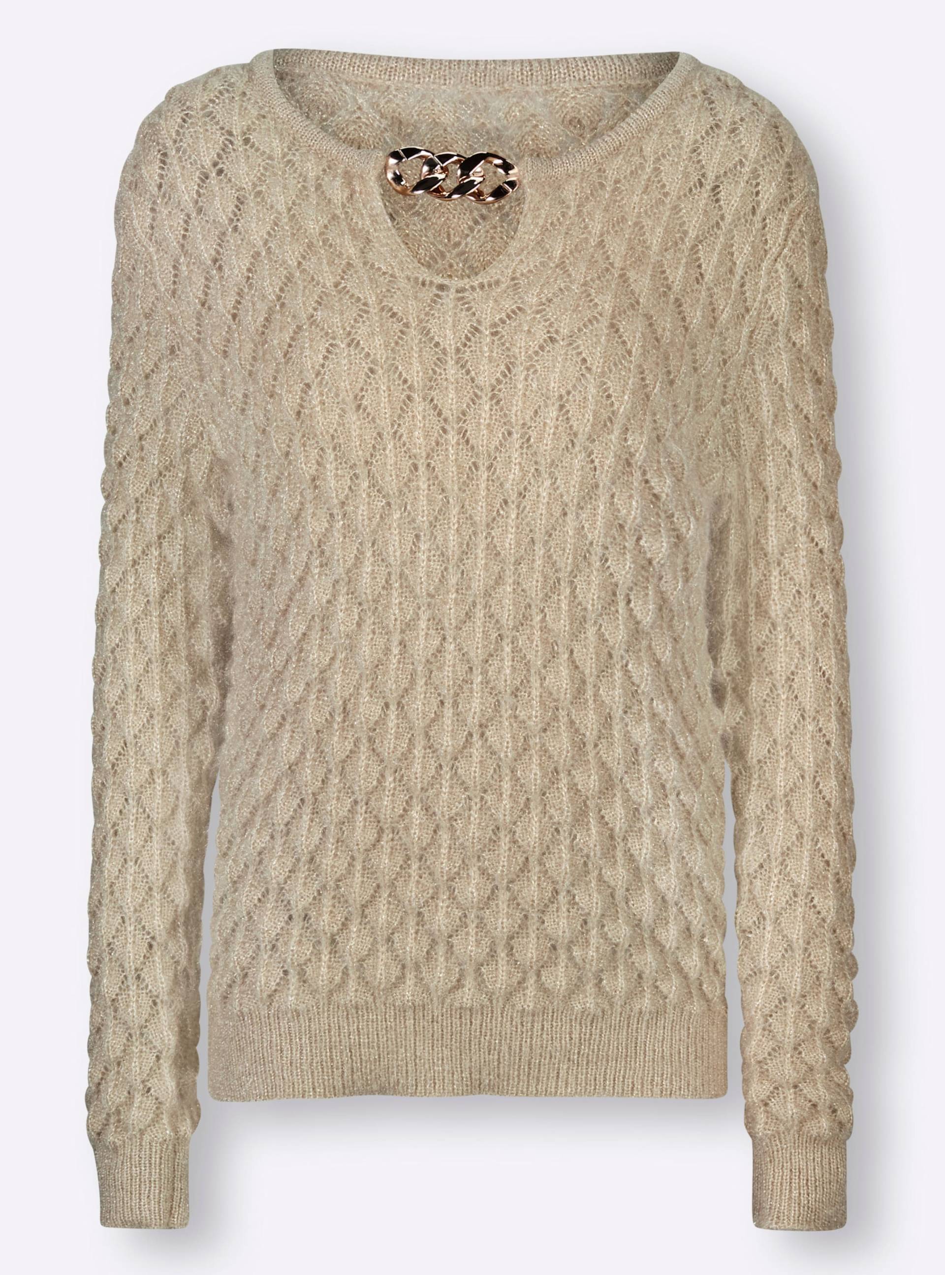 Pullover in sand von heine