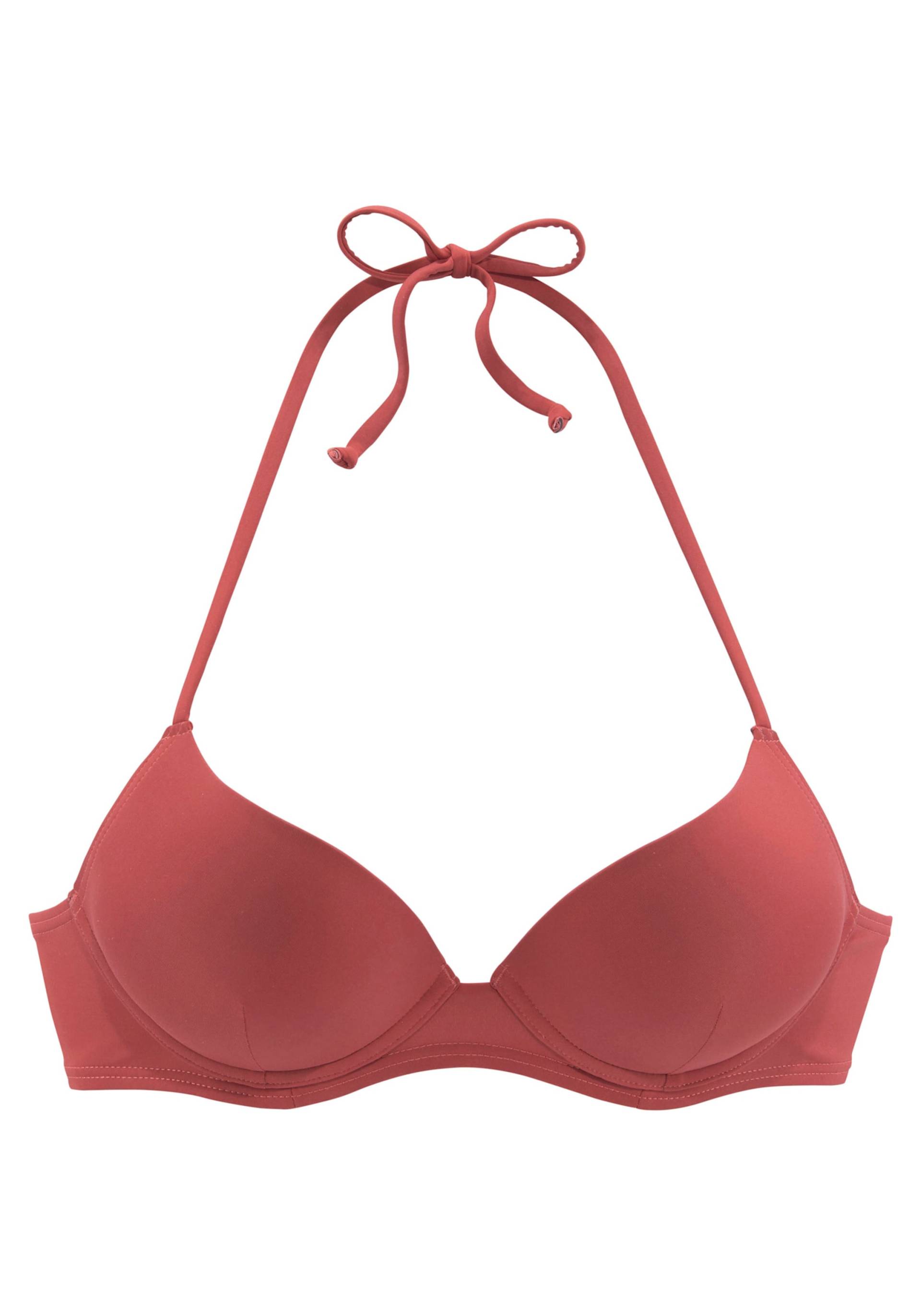 Push-Up-Bikini-Top in rostrot von LASCANA