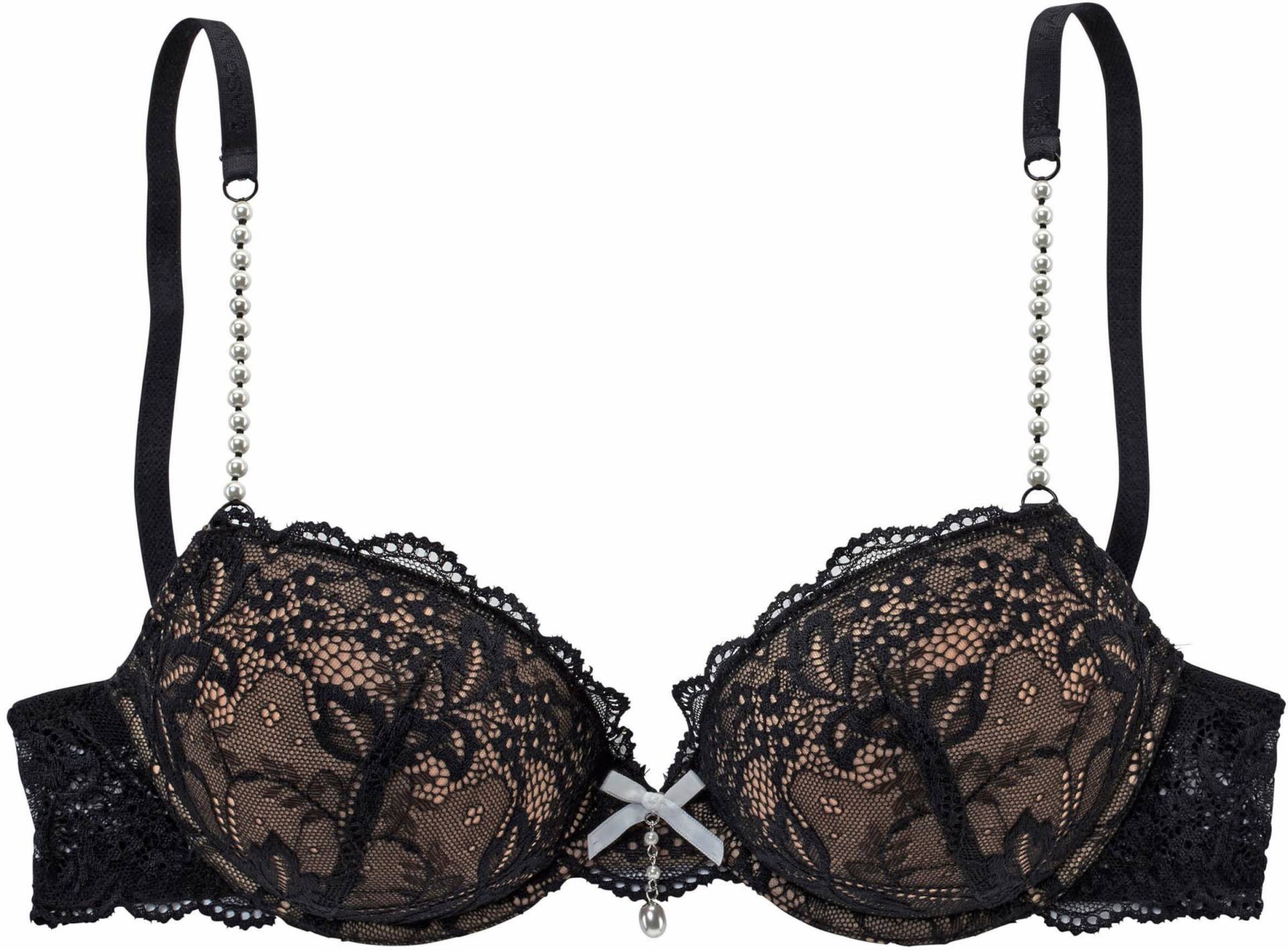 Push-up-BH in schwarz-creme von LASCANA