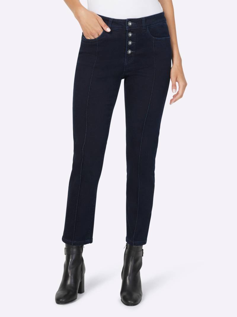 Push-up-Jeans in dark blue von heine