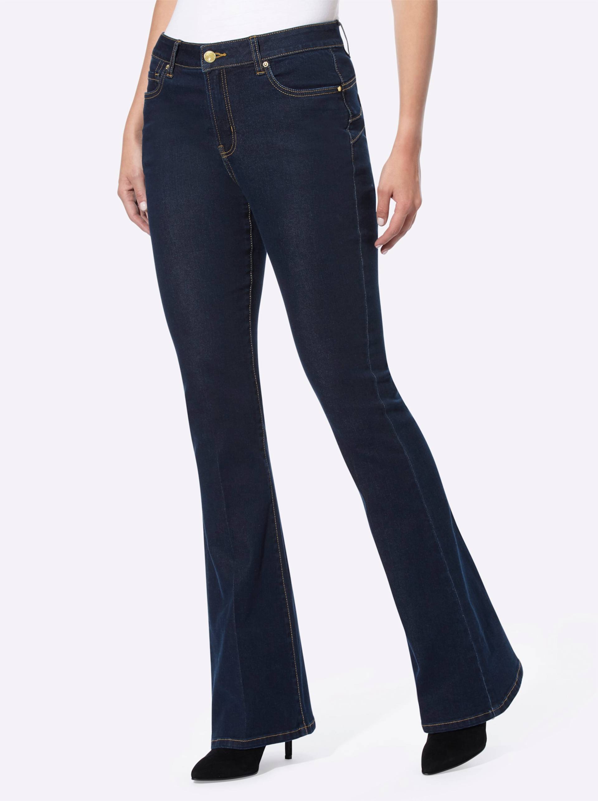 Push-up-Jeans in dark blue von heine