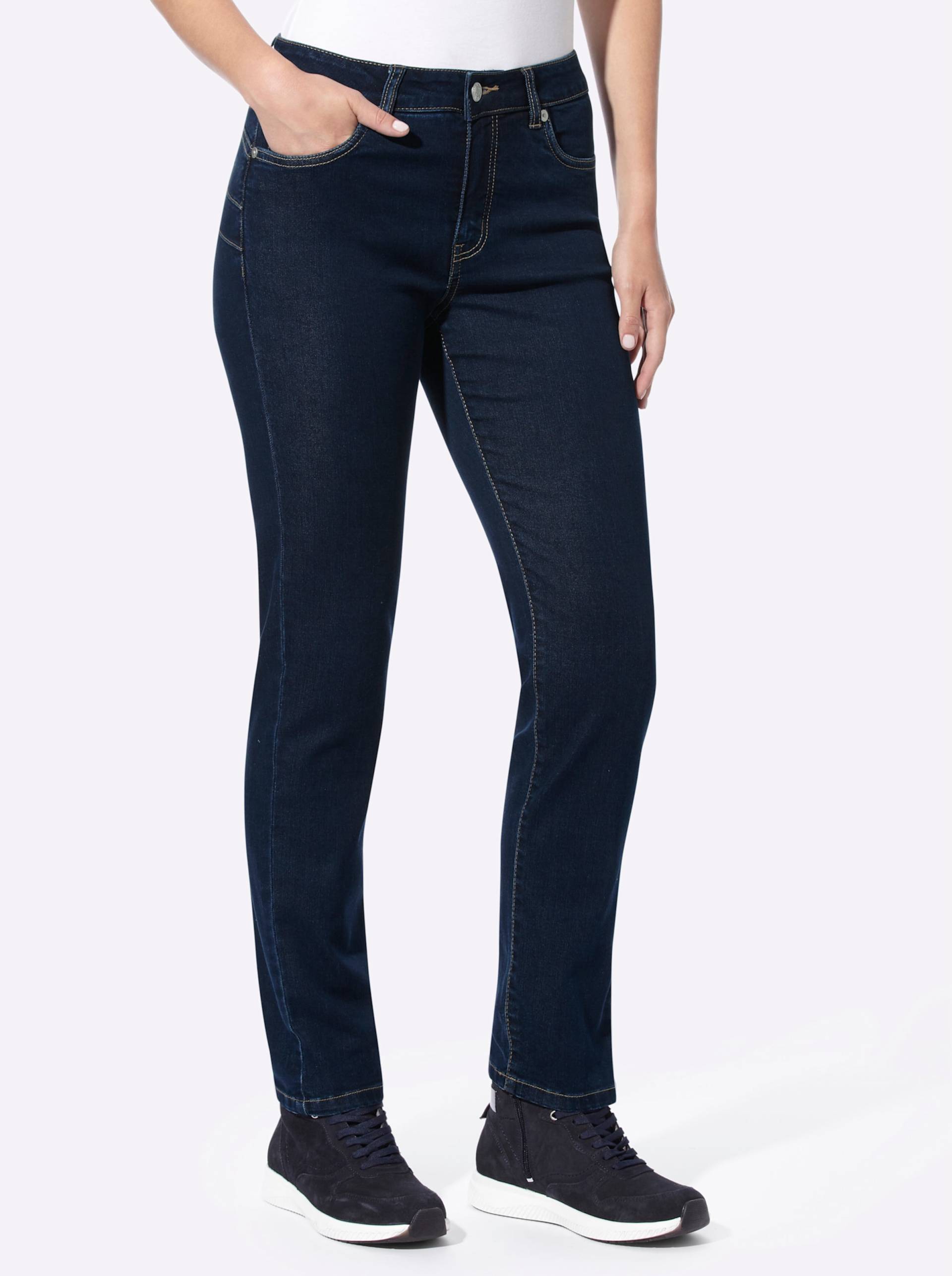 Push-up-Jeans in dark blue von heine