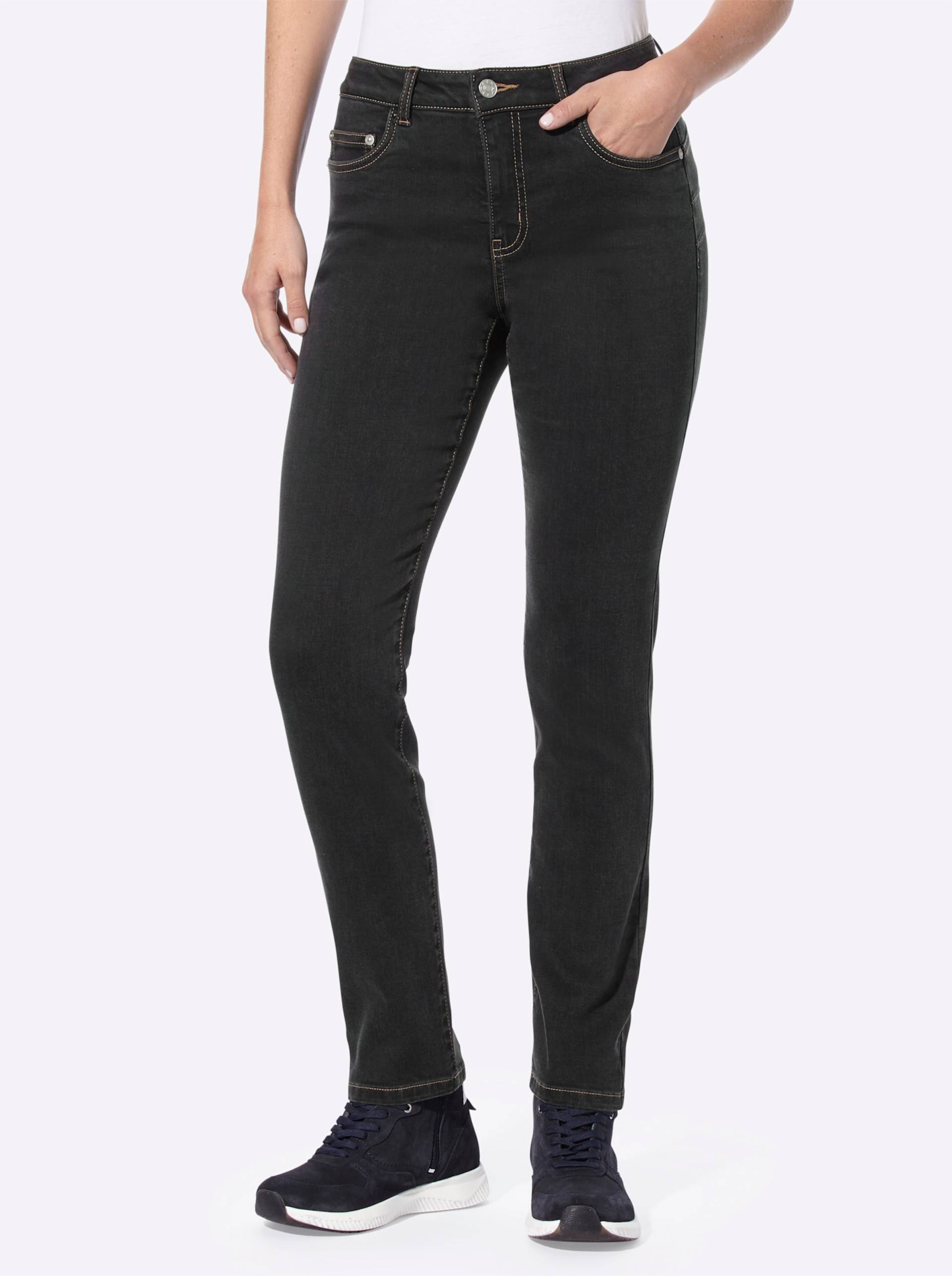 Push-up-Jeans in graphit denim von heine