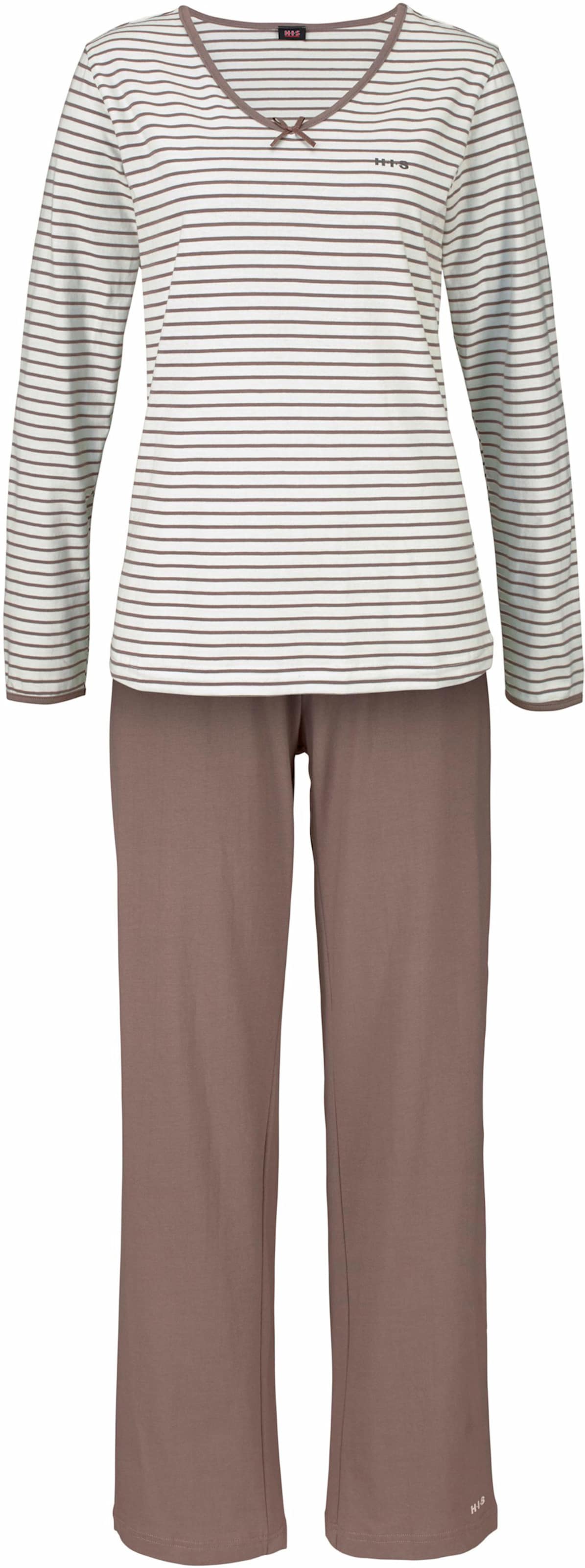 Pyjama in creme-taupe von H.I.S