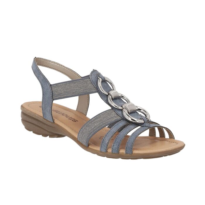 Remonte Sandalette für Damen aus Softmaterial himmelblau, 37