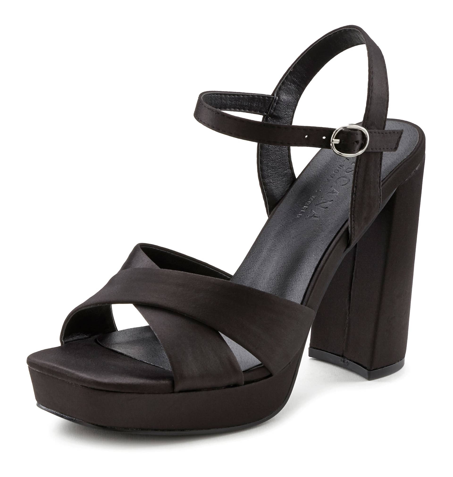 Riemchensandalette in schwarz von LASCANA