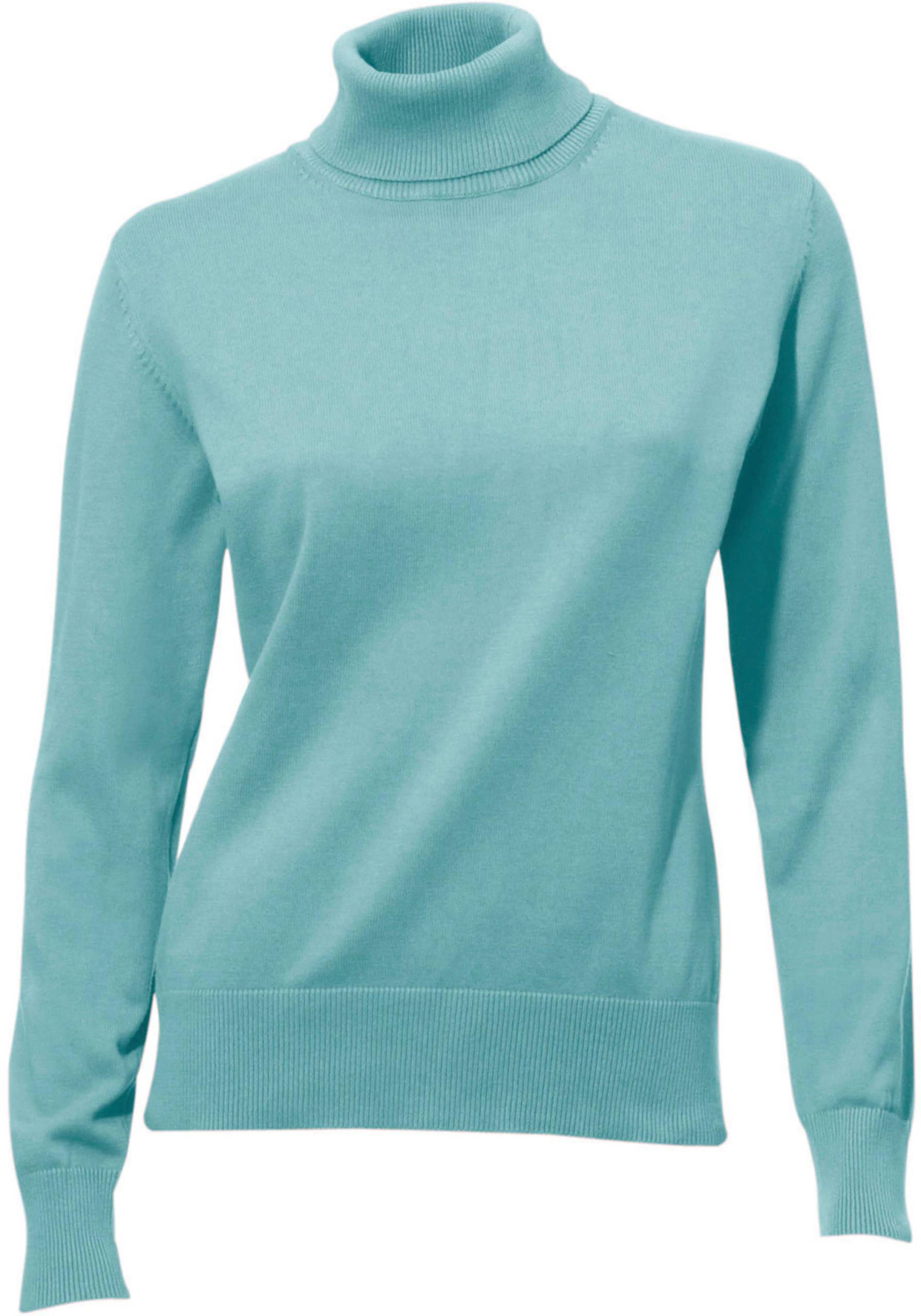 Rollkragenpullover in aqua von heine