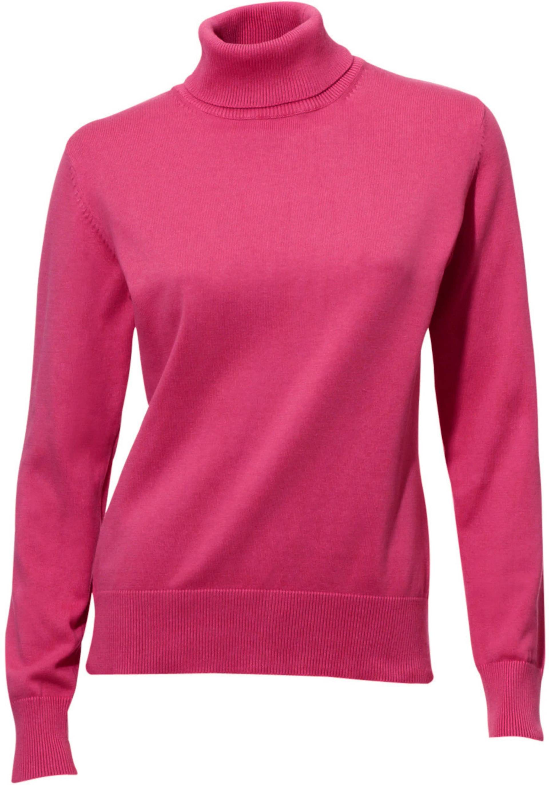 Rollkragenpullover in pink von heine