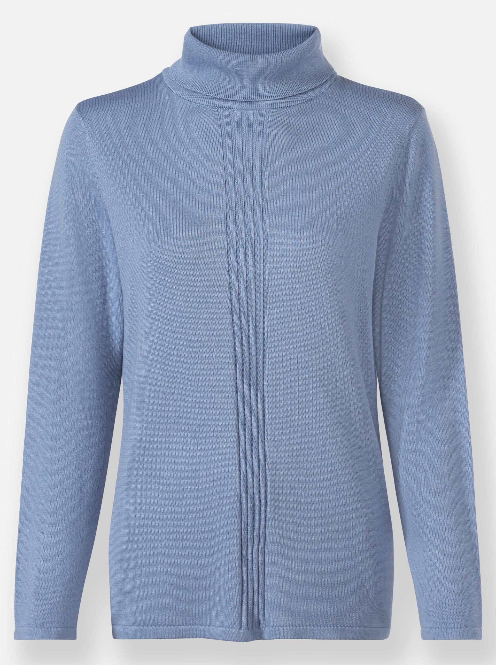 Rollkragenpullover in bleu von heine