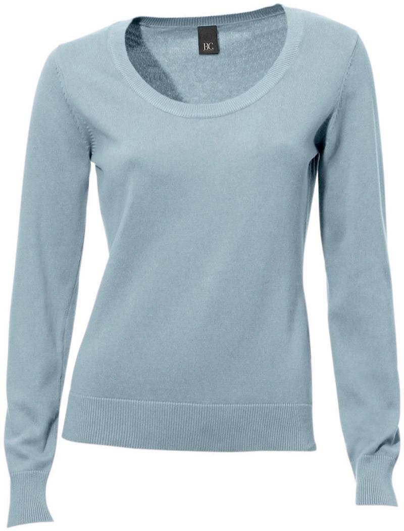 Rundhals-Pullover in bleu von heine