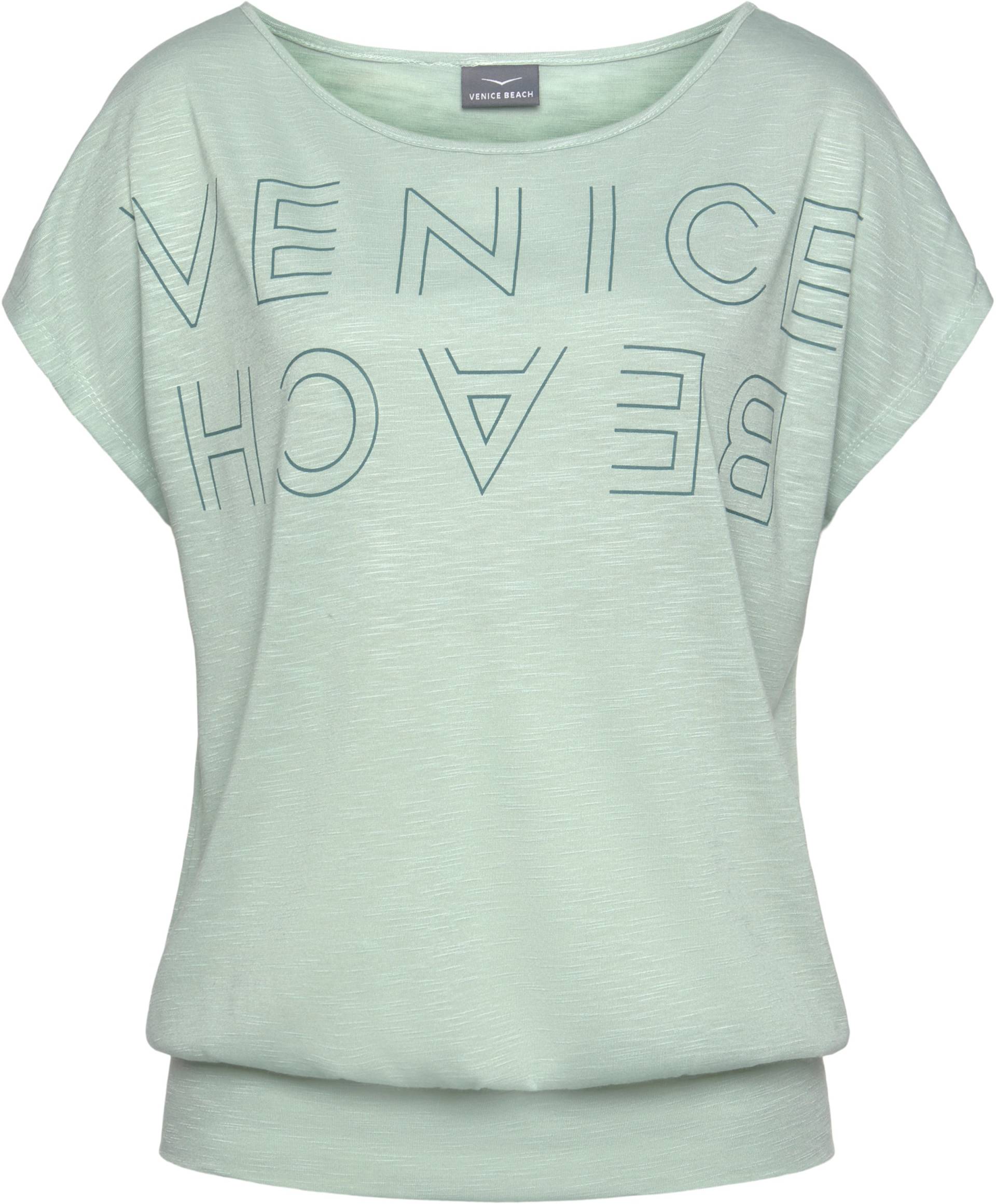 Rundhalsshirt in mint von Venice Beach