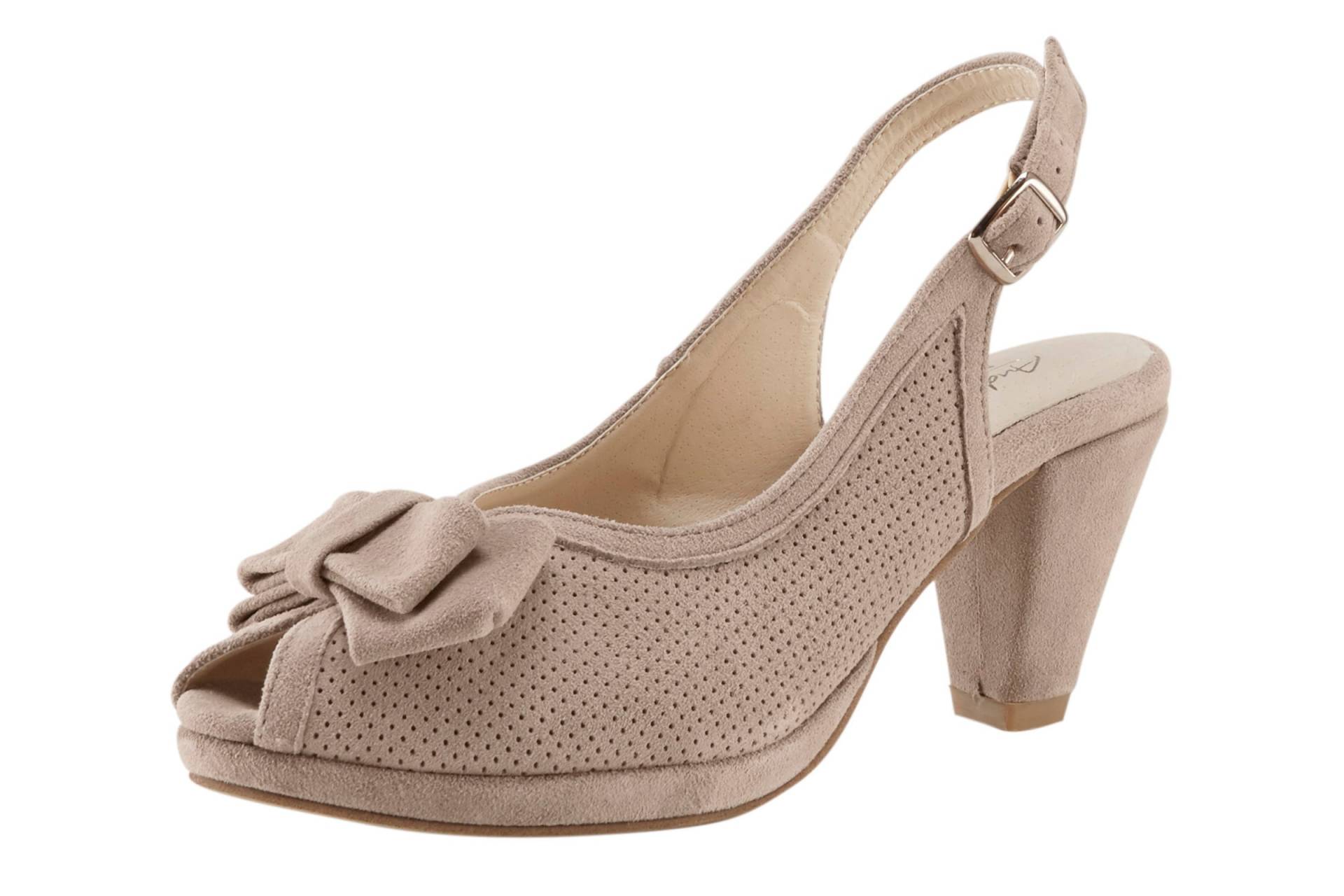 Sandalette in taupe von Andrea Conti