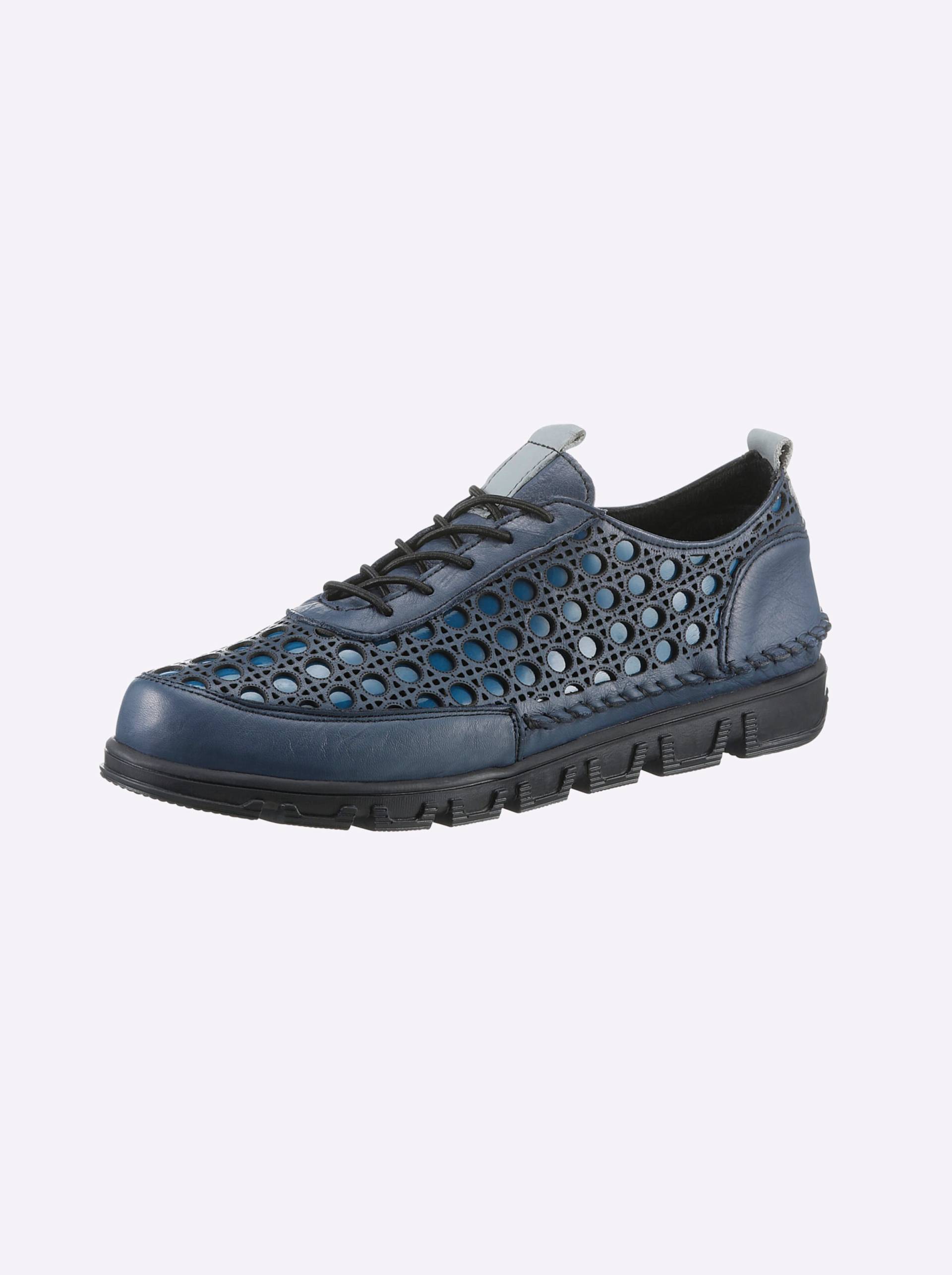 Schnürschuh in jeansblau von Gemini