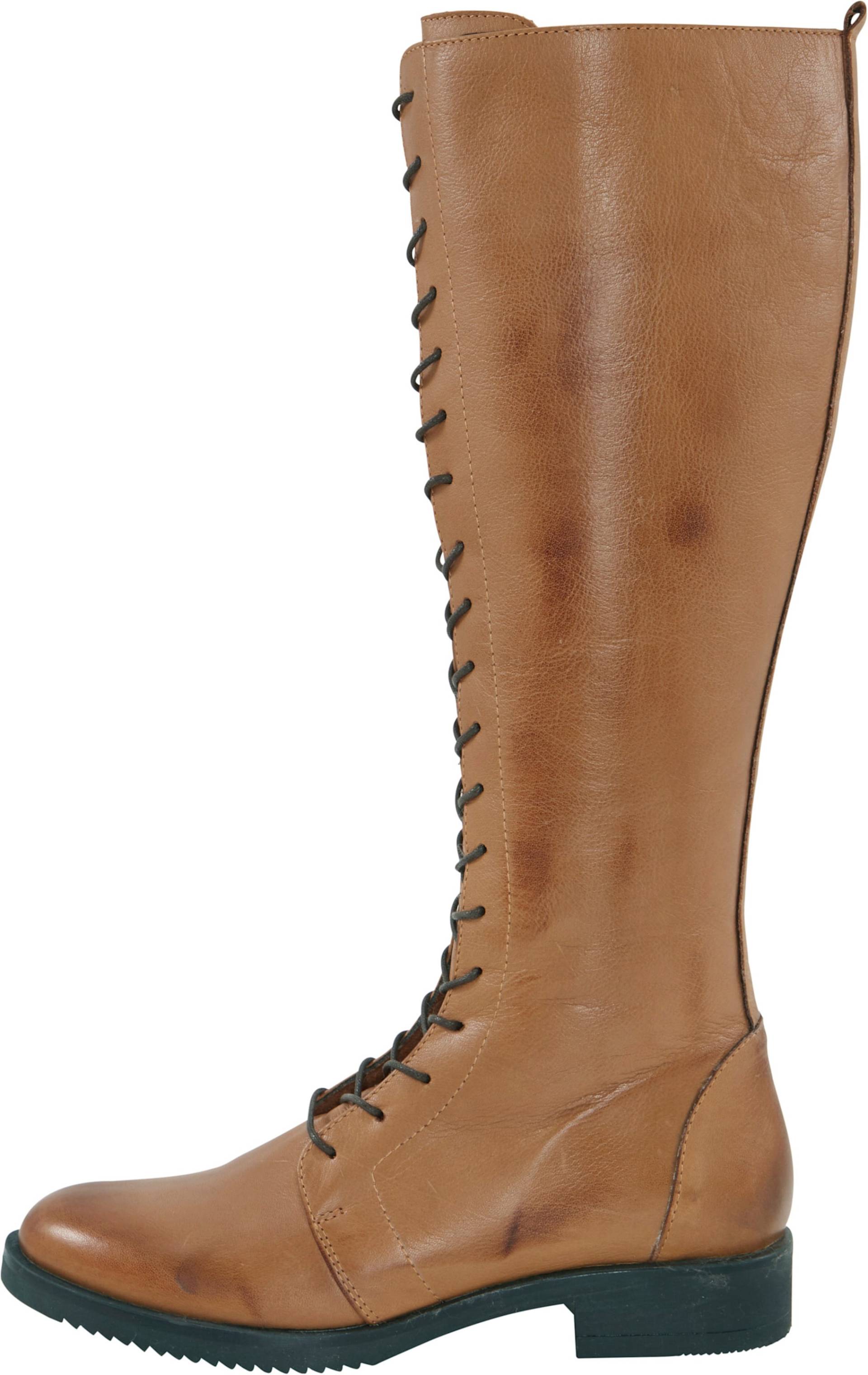 Schnürstiefel in cognac von Andrea Conti