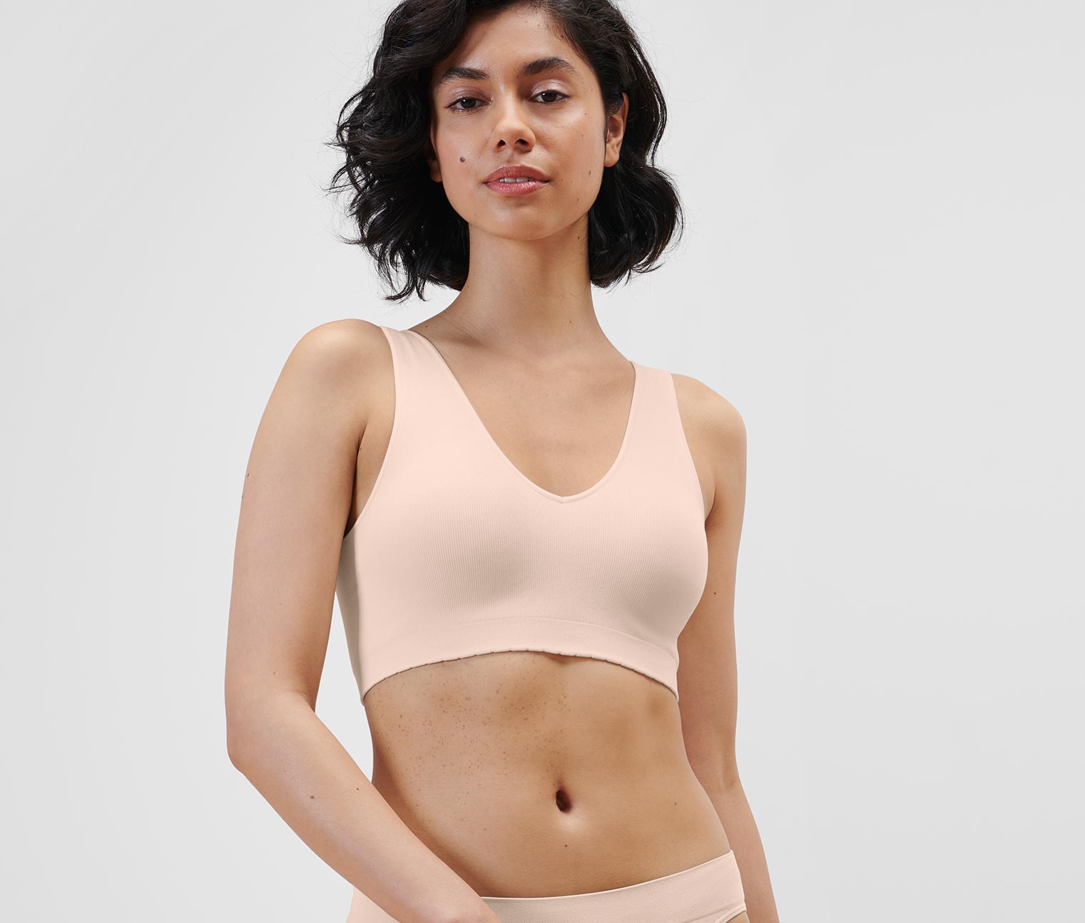 Seamless-Bustier, creme