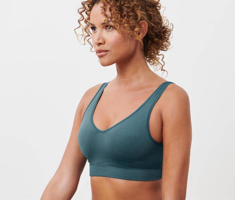 Seamless-Sport-Bustier, grün