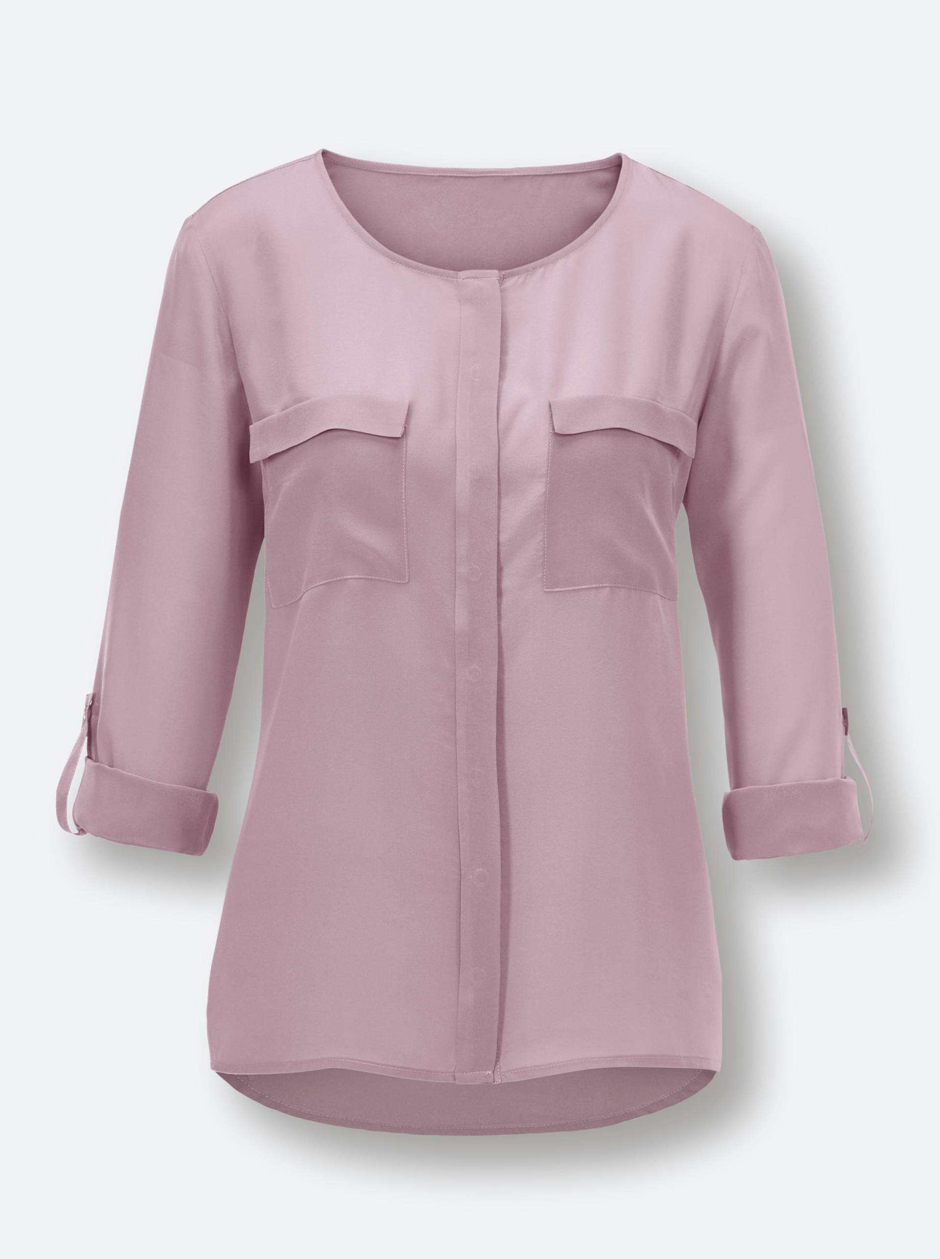 Seiden-Bluse in mauve von heine