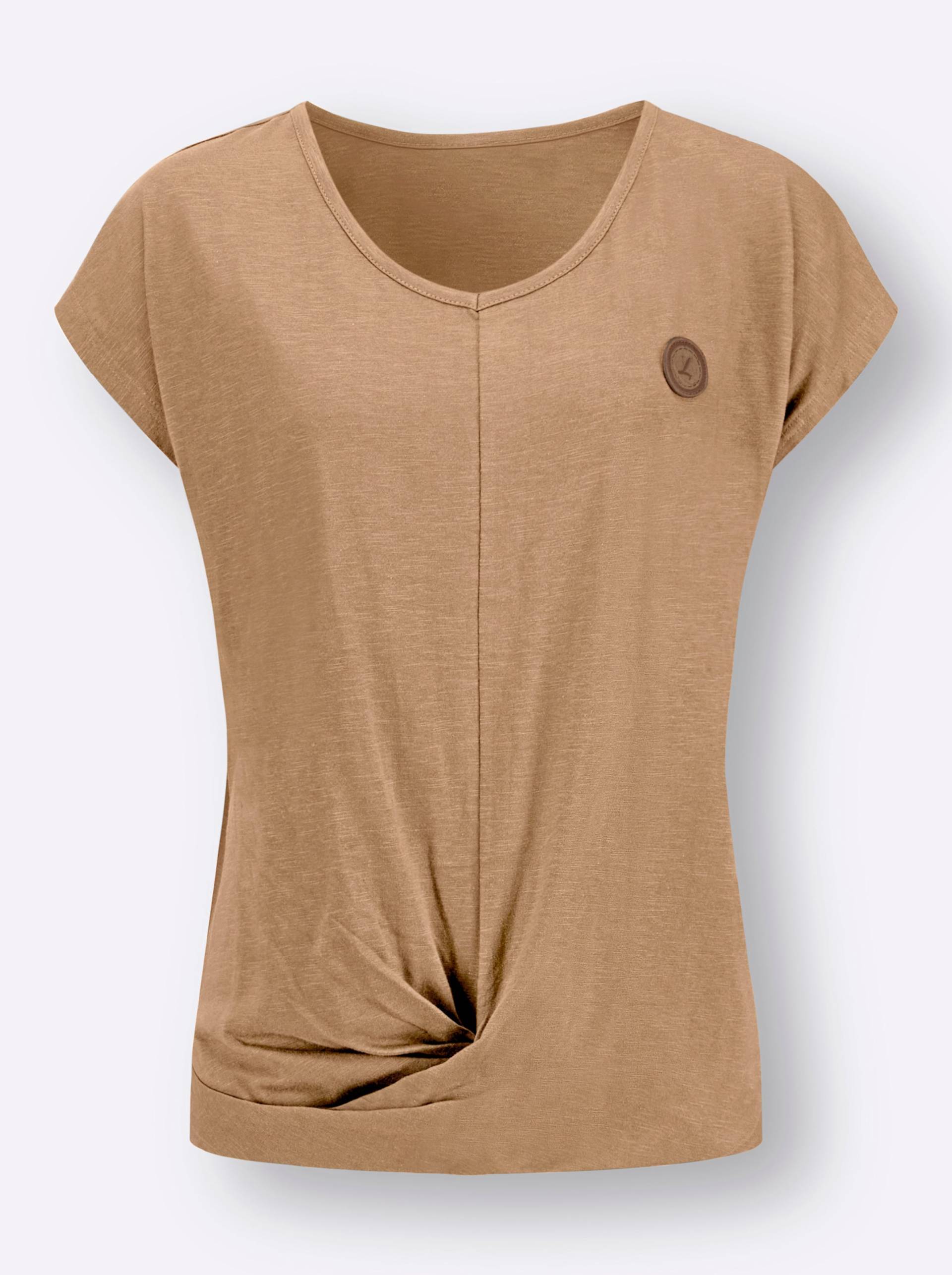 Shirt in camel von heine