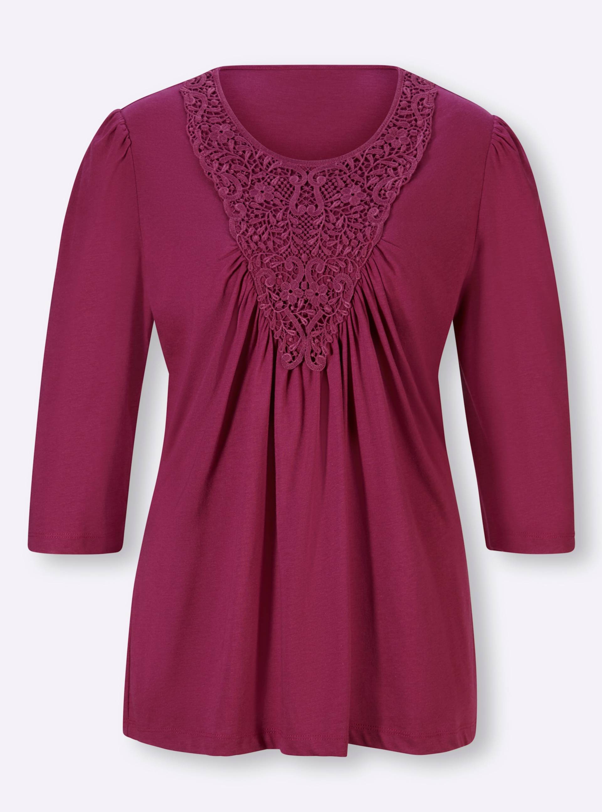 Shirt in fuchsia von heine