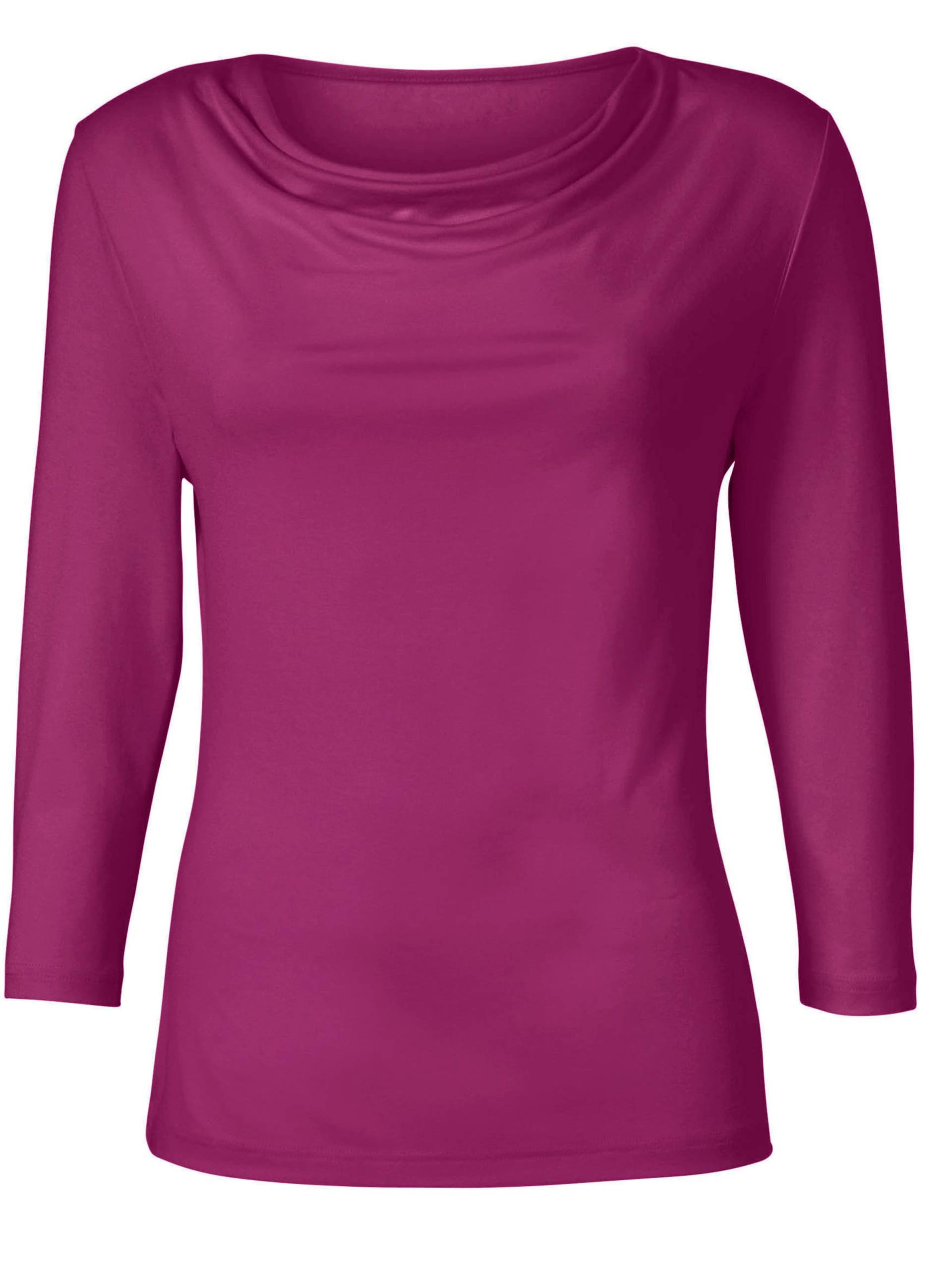 Wasserfallshirt in fuchsia von heine