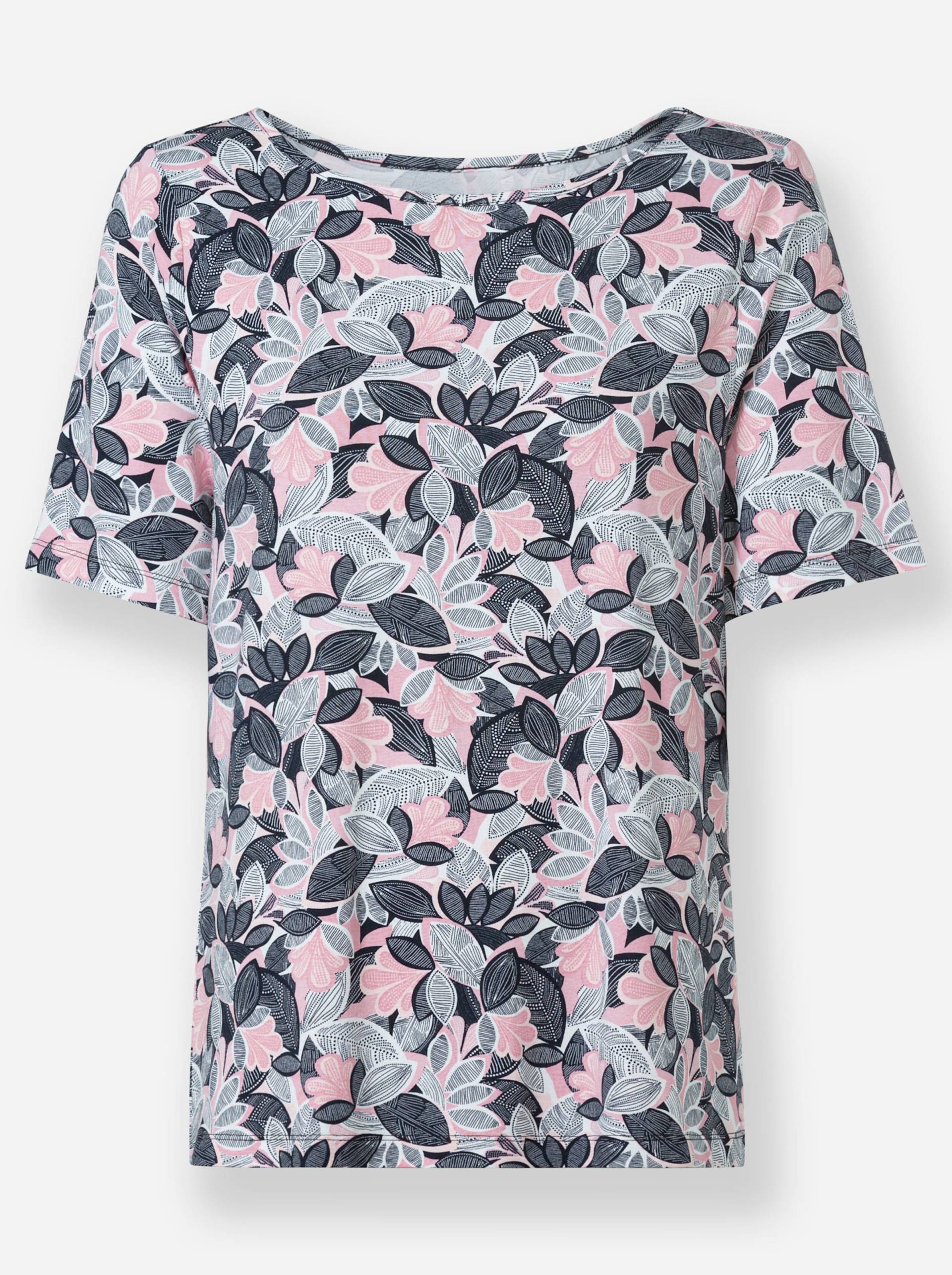 Print-Shirt in hortensie-hellrosé-bedruckt von heine