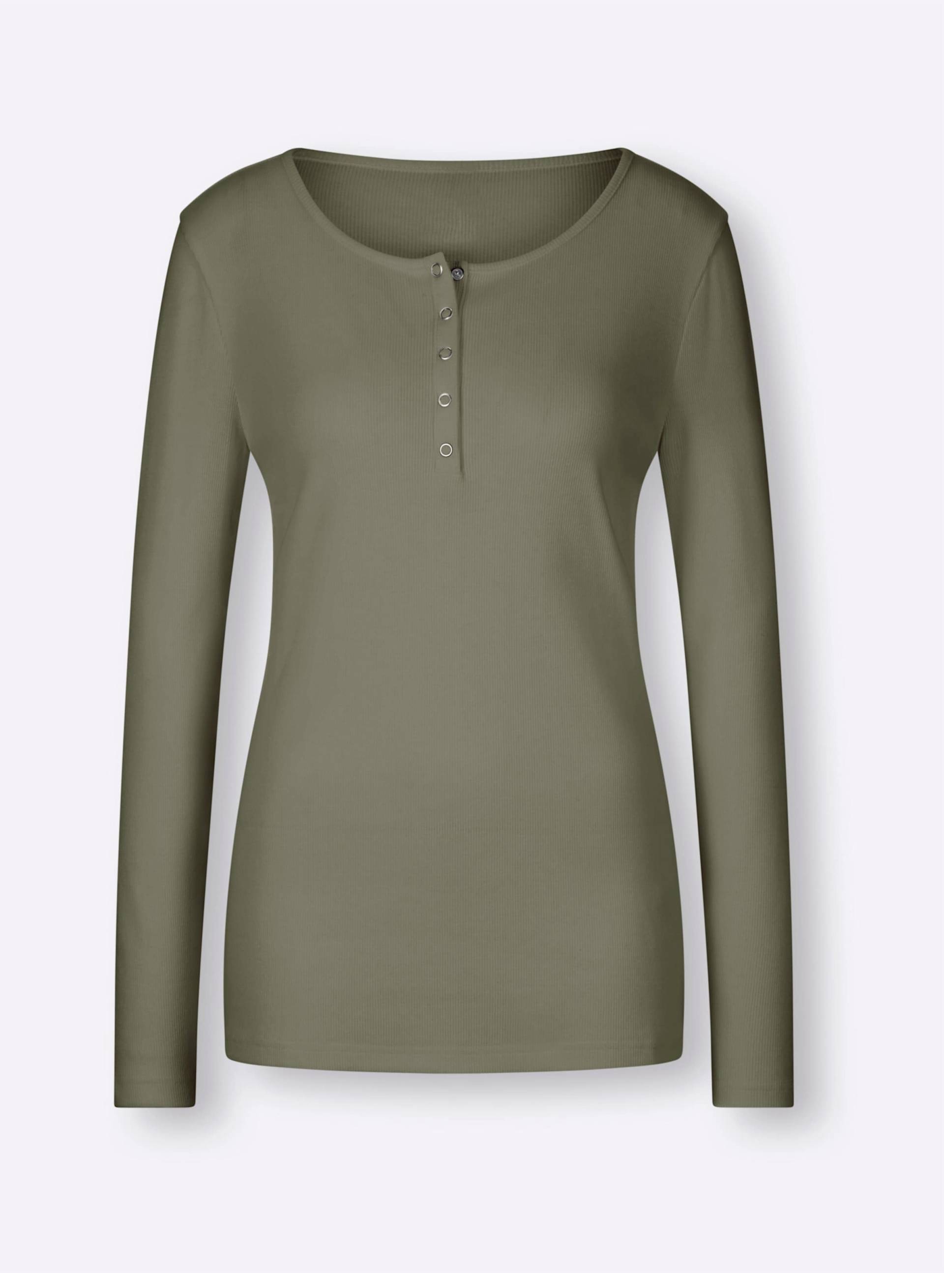 Shirt in khaki von heine