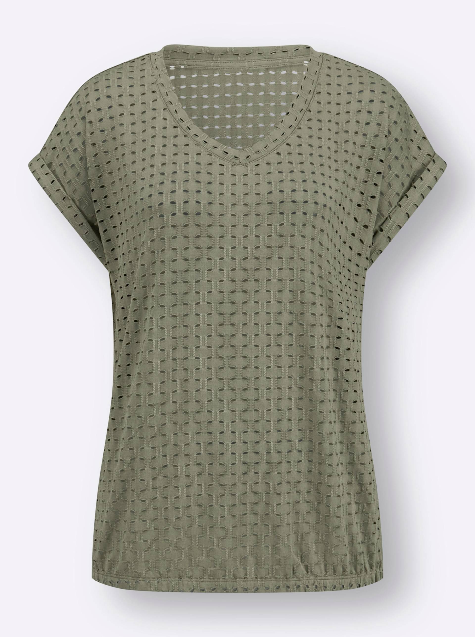 Shirt in khaki von heine