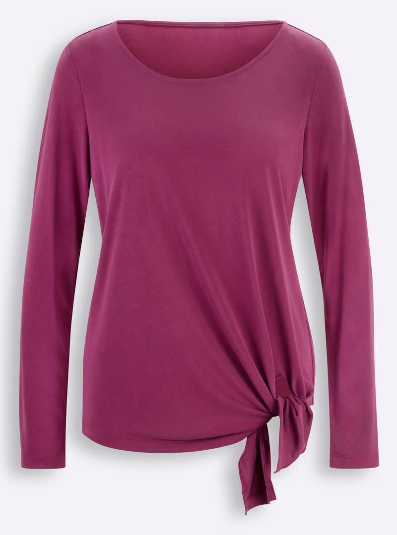 Shirt in magenta von heine