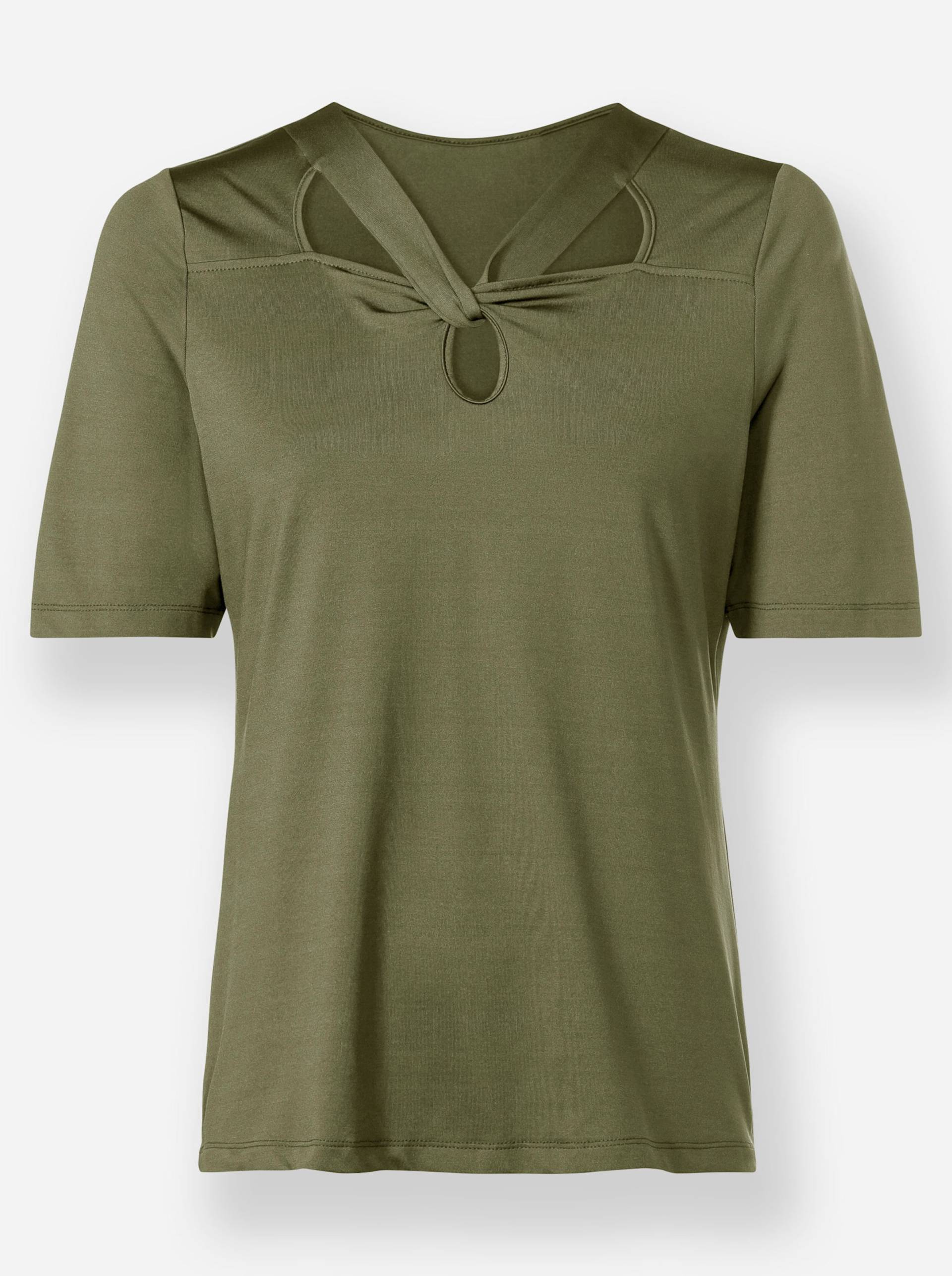 Shirt in oliv von heine