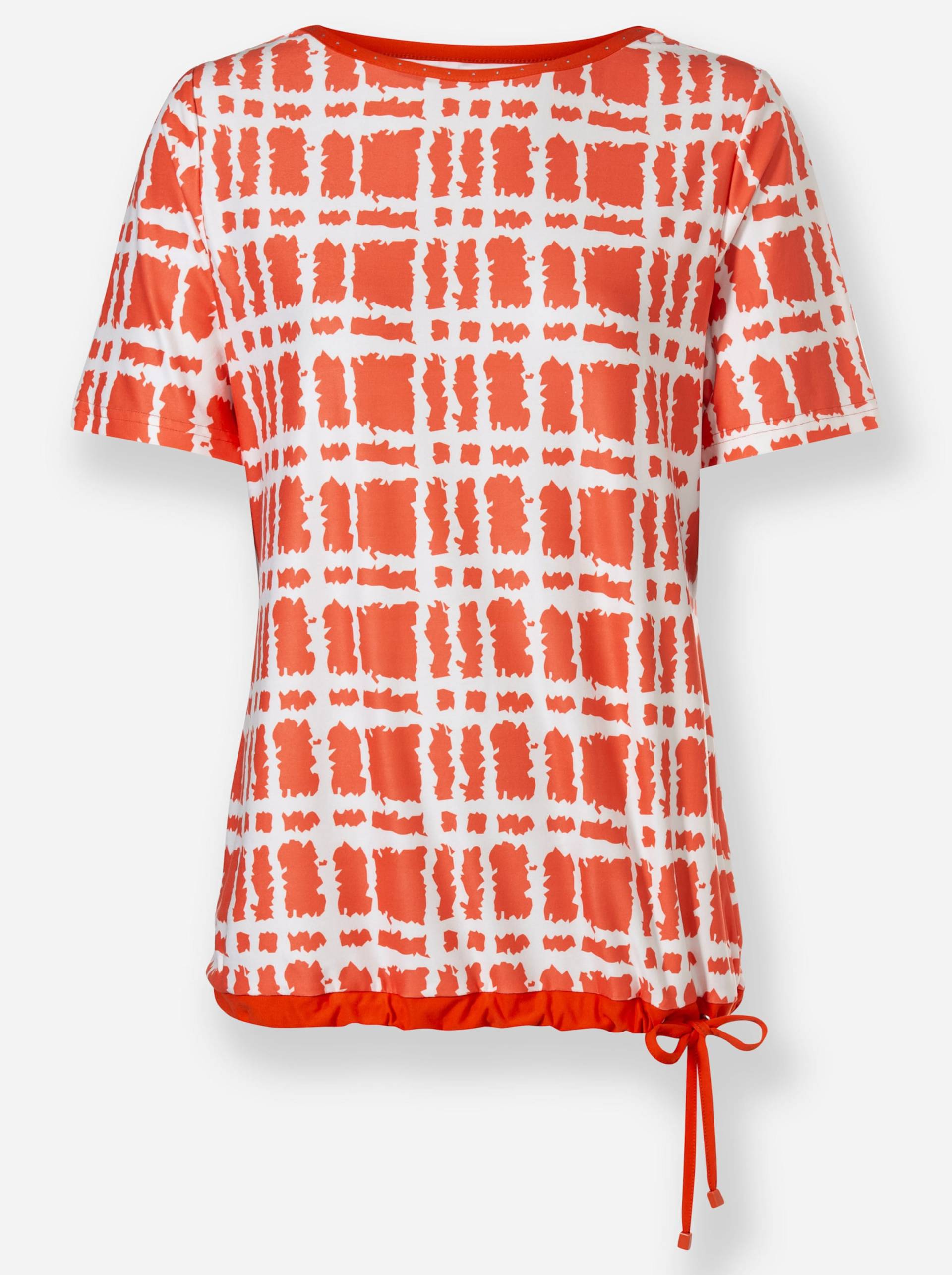 Shirt in orange-ecru-bedruckt von heine