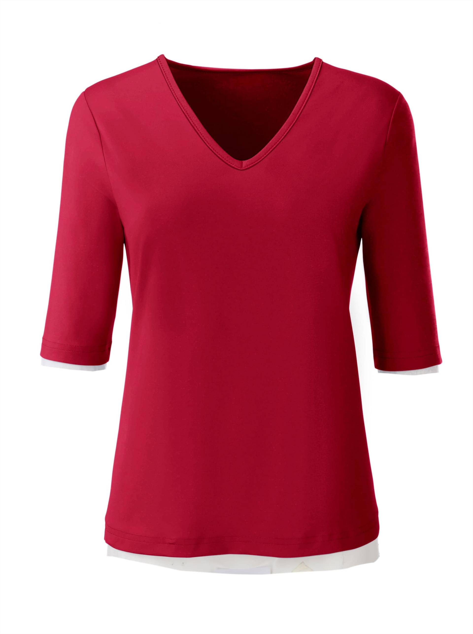 V-Shirt in rot von heine