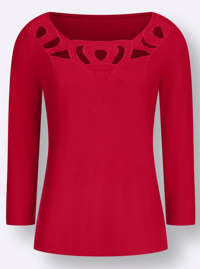 Shirt in rot von heine