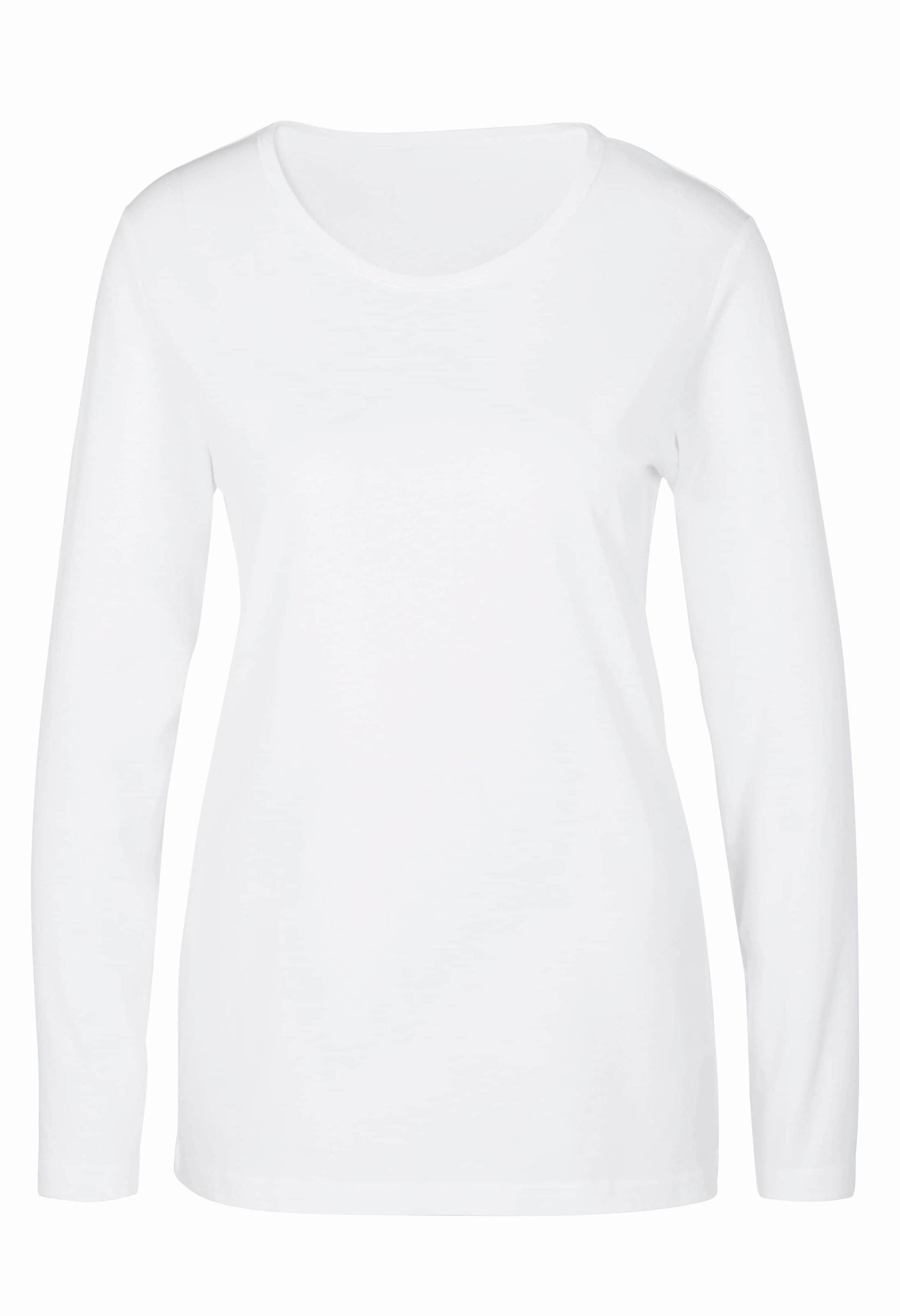 Langarmshirt in weiss von heine