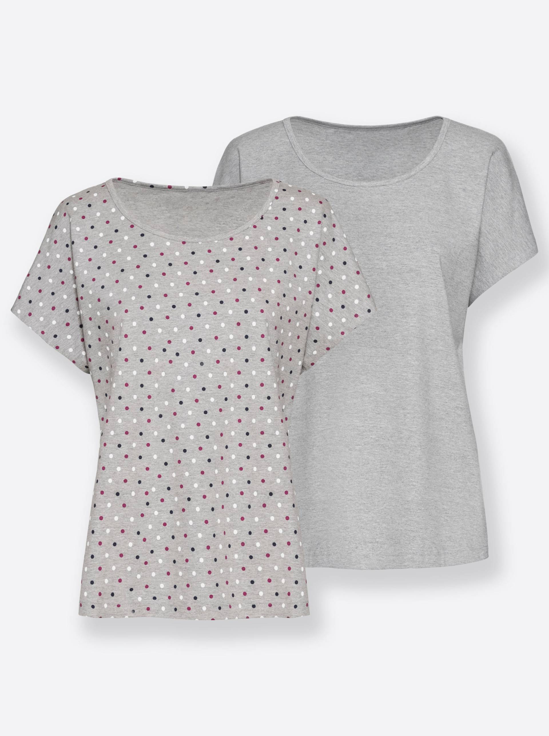 Shirts in grau + grau-gepunktet von feel good