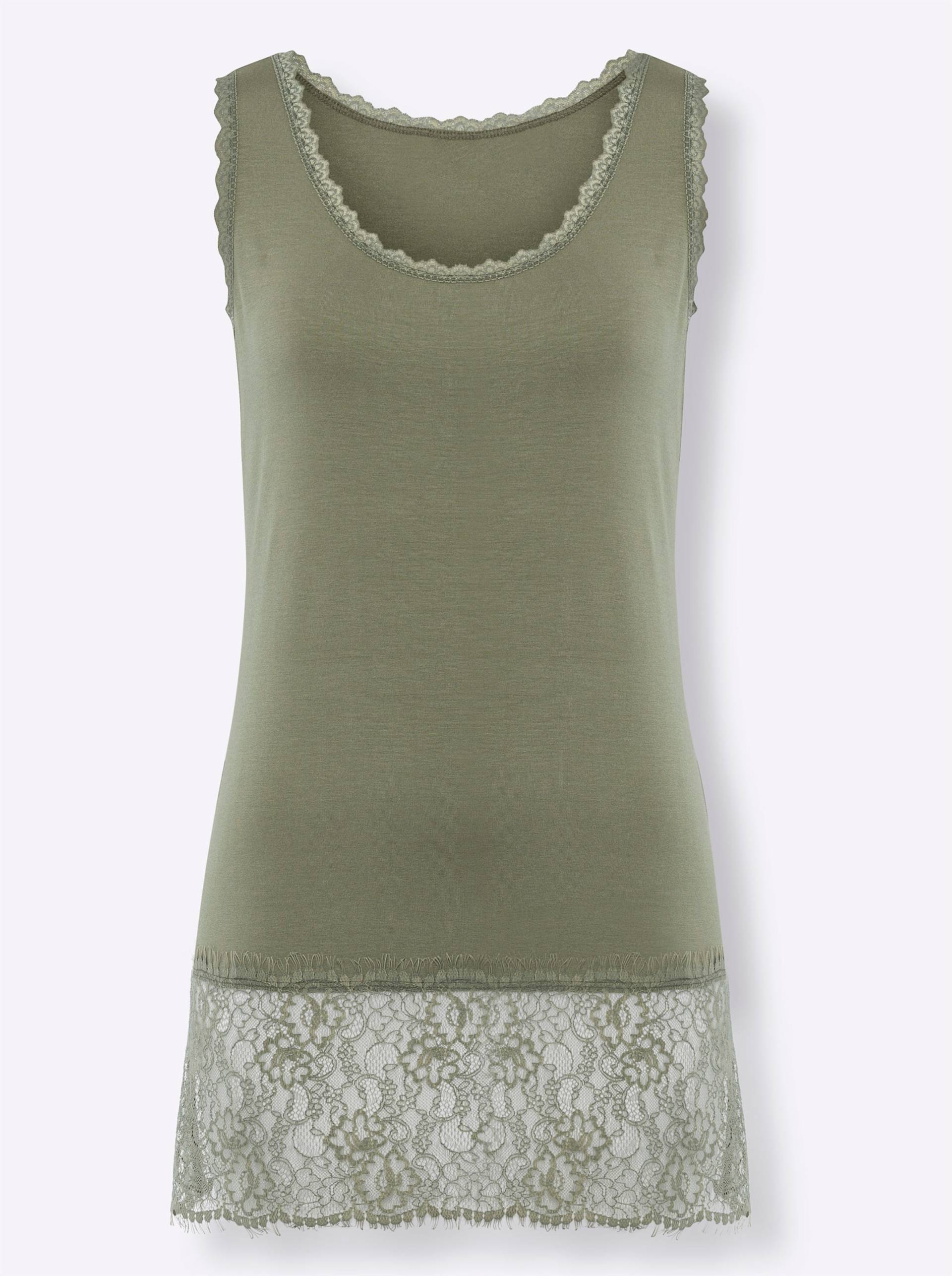 Shirttop in khaki von heine