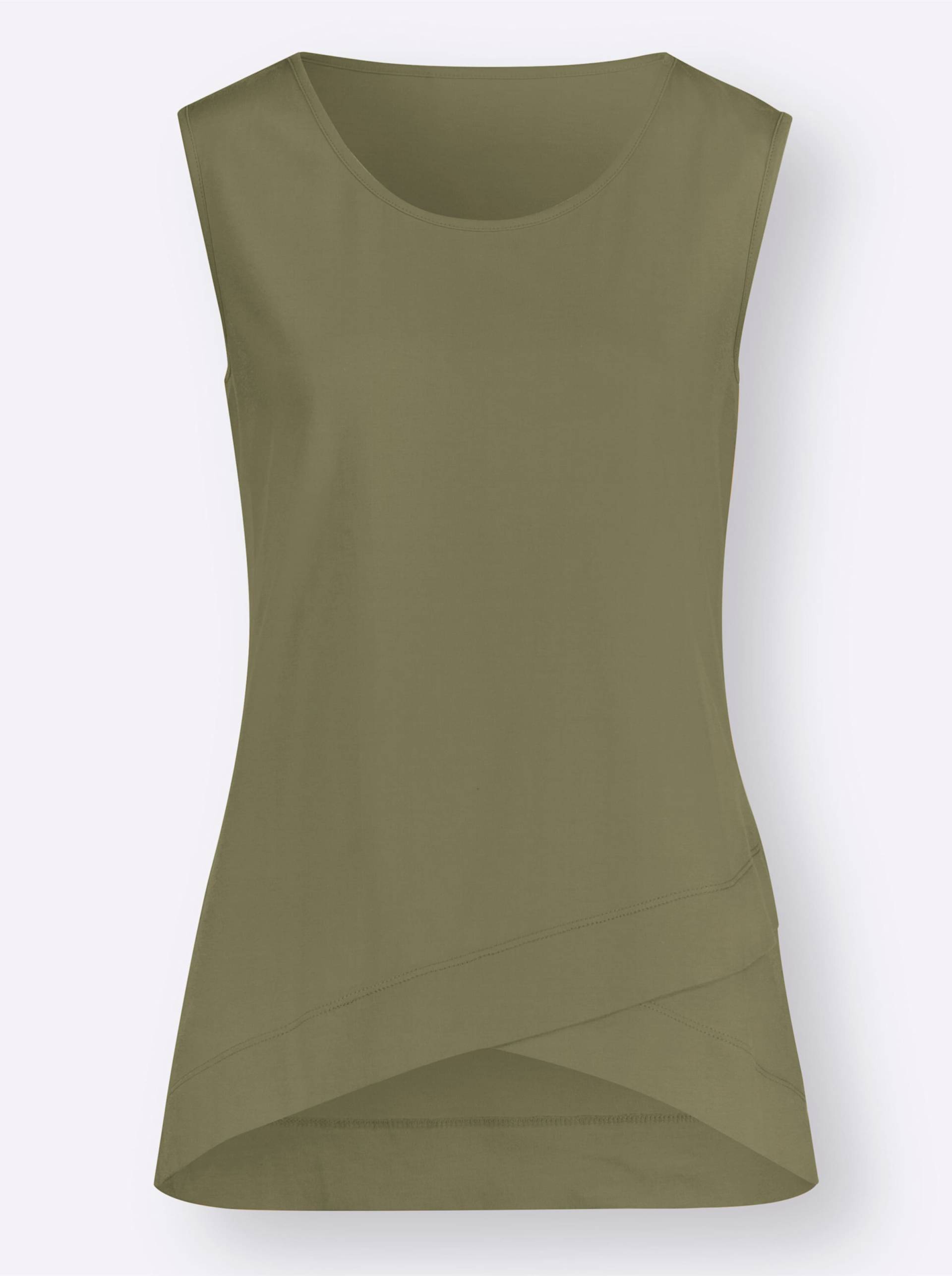 Shirttop in khaki von heine