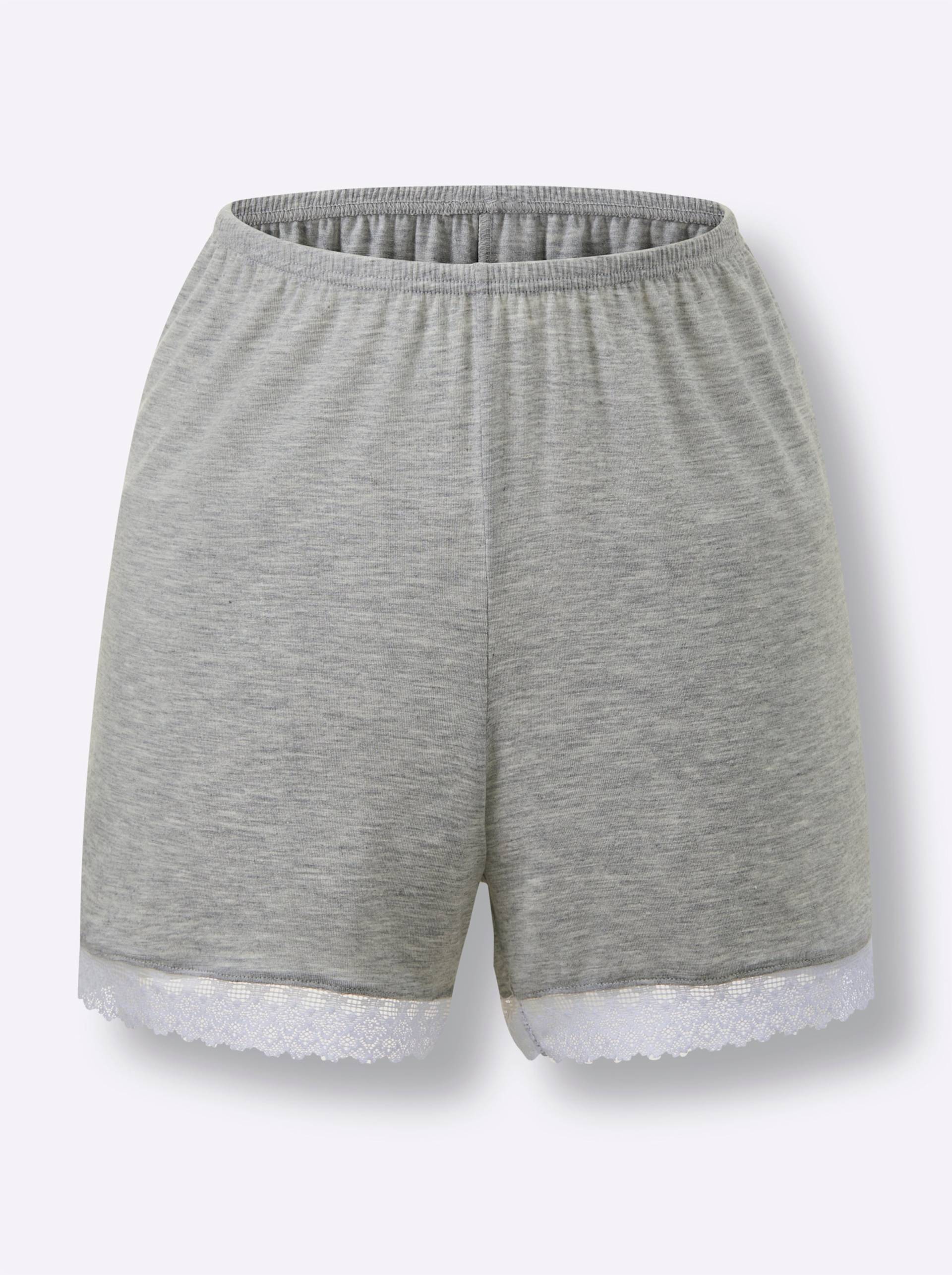 Shorts in grau-meliert von wäschepur